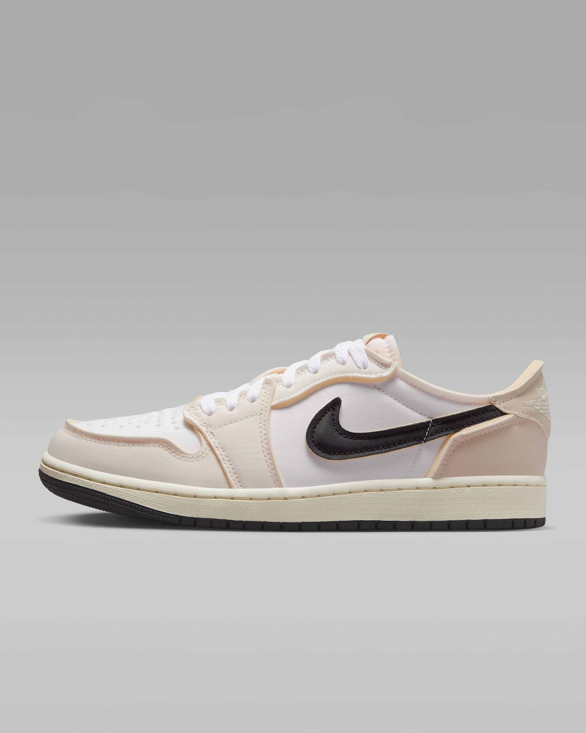 รองเท้าผู้ชาย Air Jordan 1 Retro Low OG - ขาว/Light Orewood Brown/ดำ/Coconut Milk
