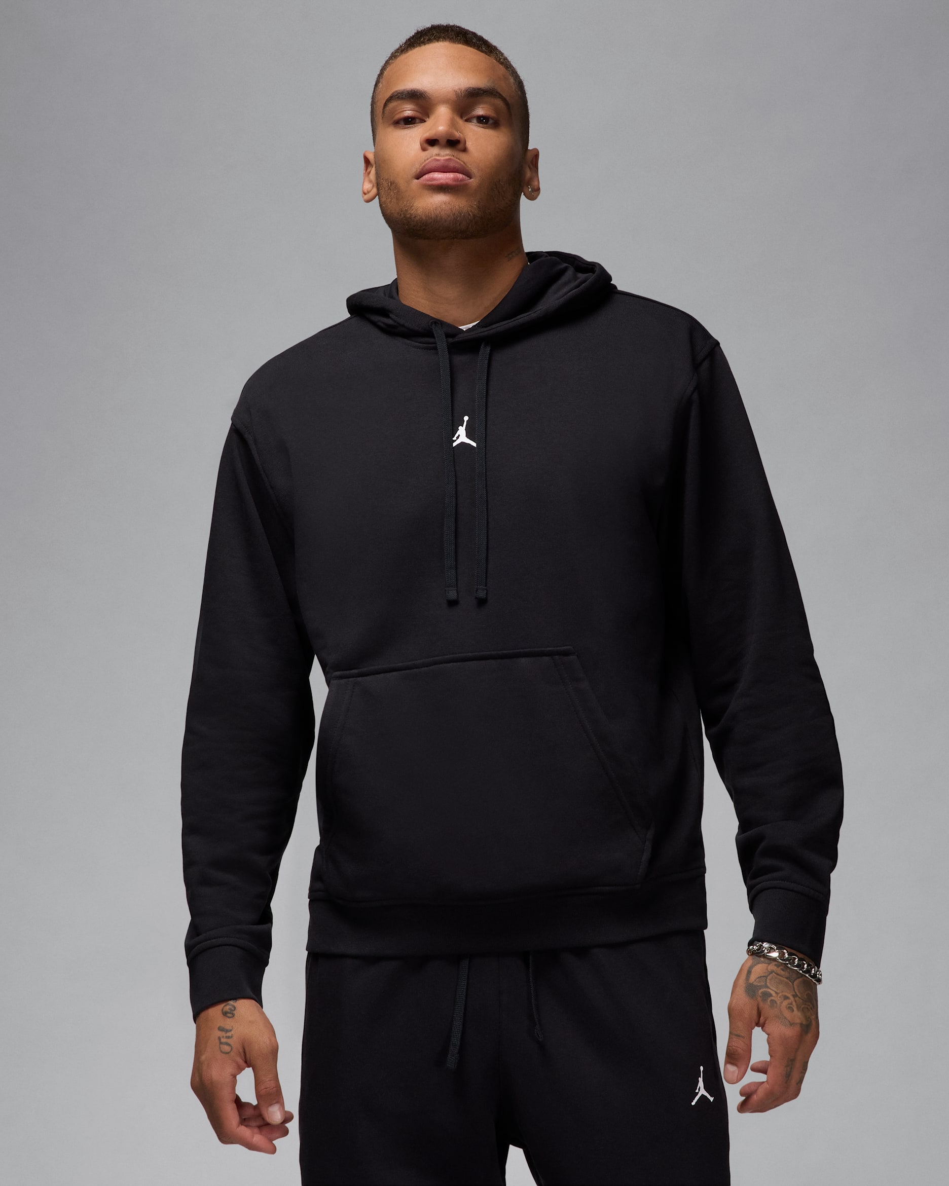 Jordan Sport Crossover Men's Dri-FIT Pullover Hoodie - Black/White