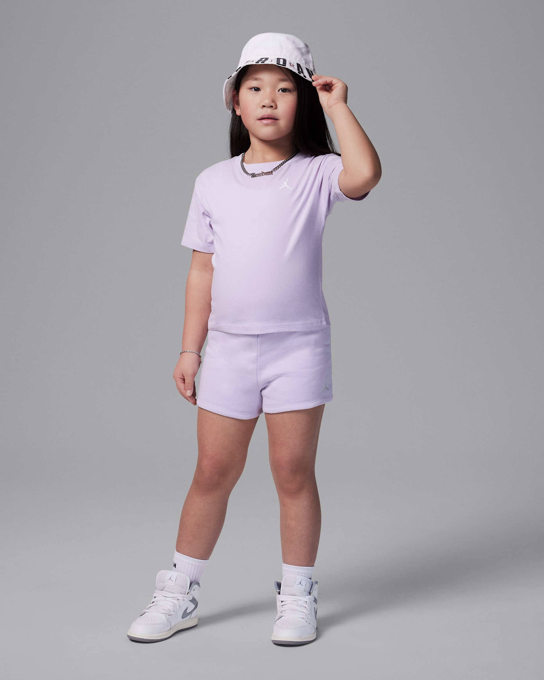 Jordan Brooklyn Essentials Little Kids' 2-Piece Fleece Shorts Set - Doll