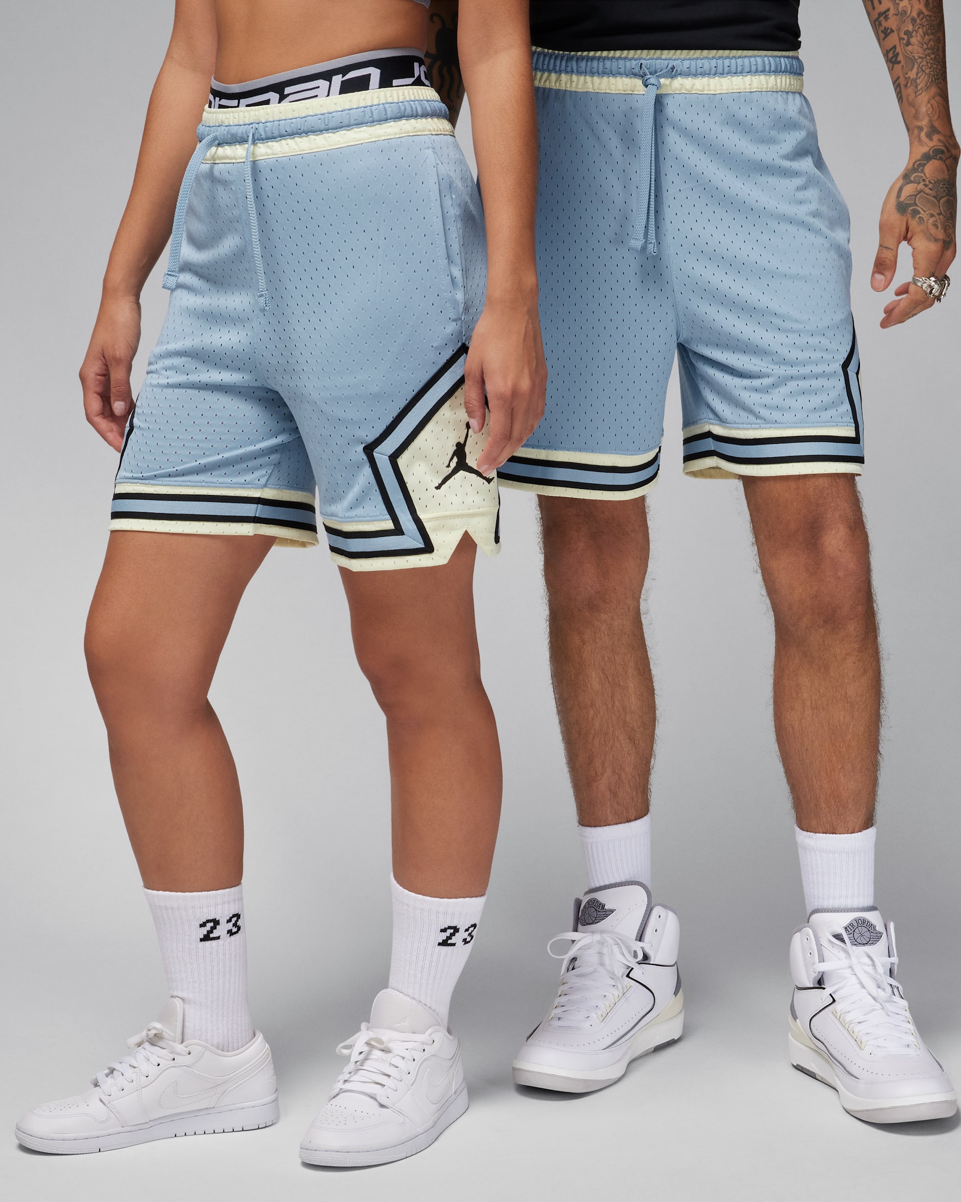 Jordan Dri-FIT Sport Diamond Shorts - Blue Grey/Coconut Milk/Black