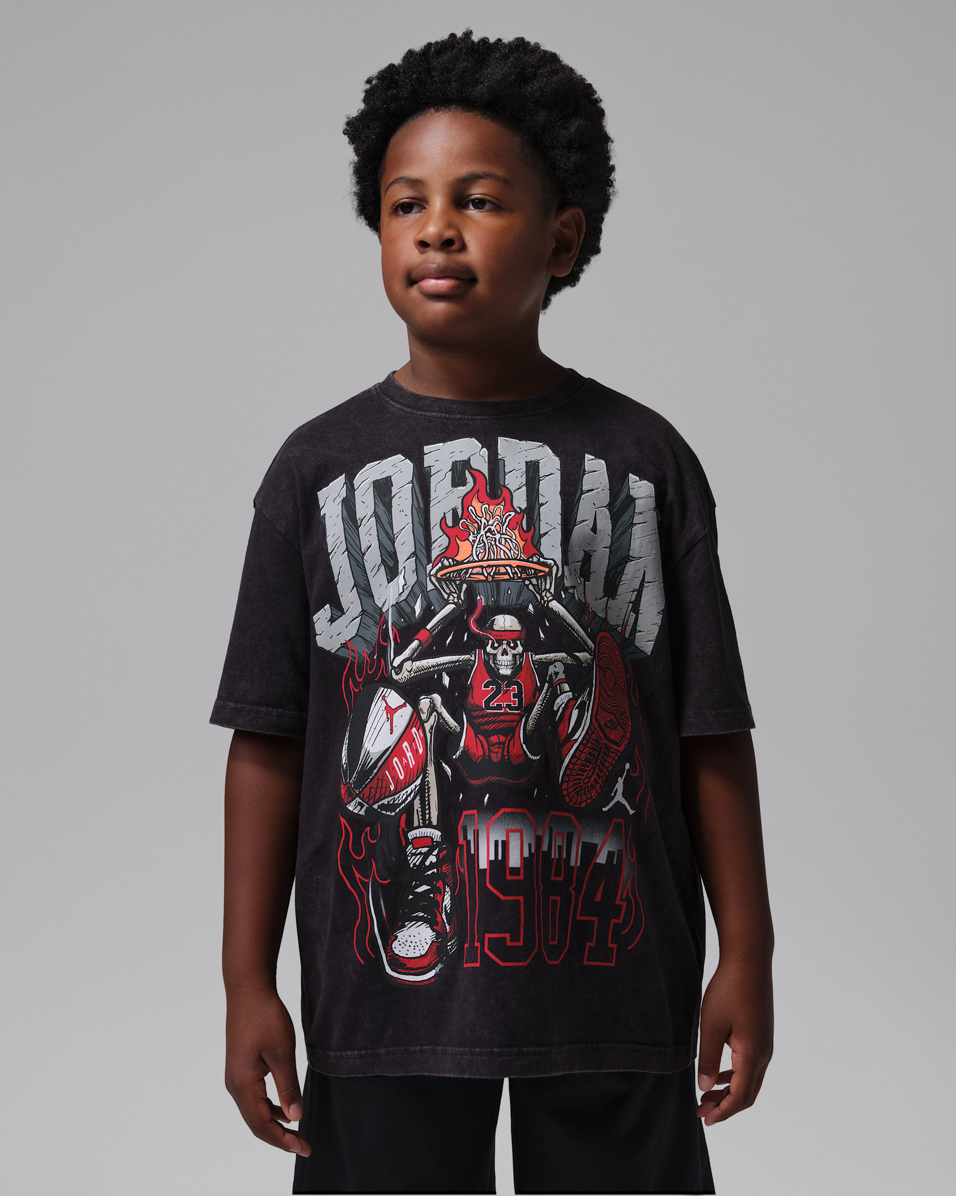 Jordan Big Kids' Concrete Jam T-Shirt - Black