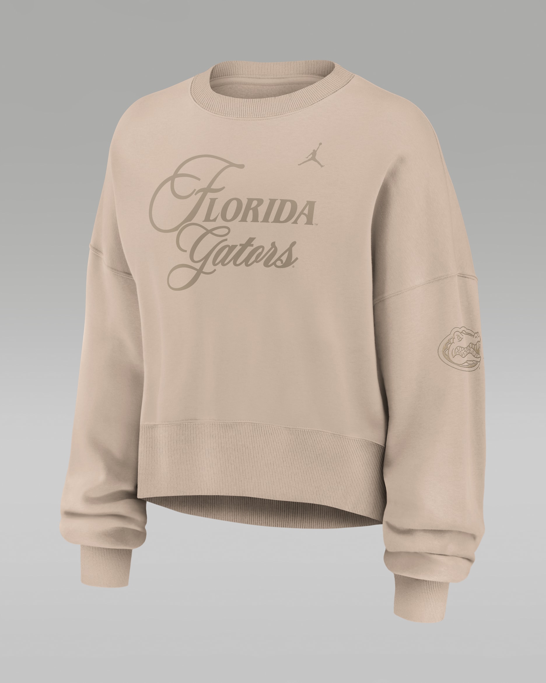 Florida Neutral Stance Collection Phoenix Women's Jordan Brand College Oversized Pullover Hoodie - Tan/Beige