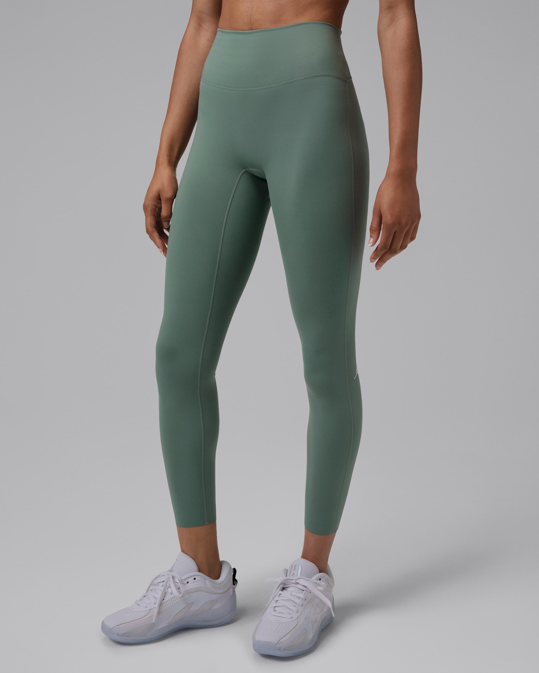Jordan Sport Women's Dri-FIT High-Waisted Leggings - Clay Green/White
