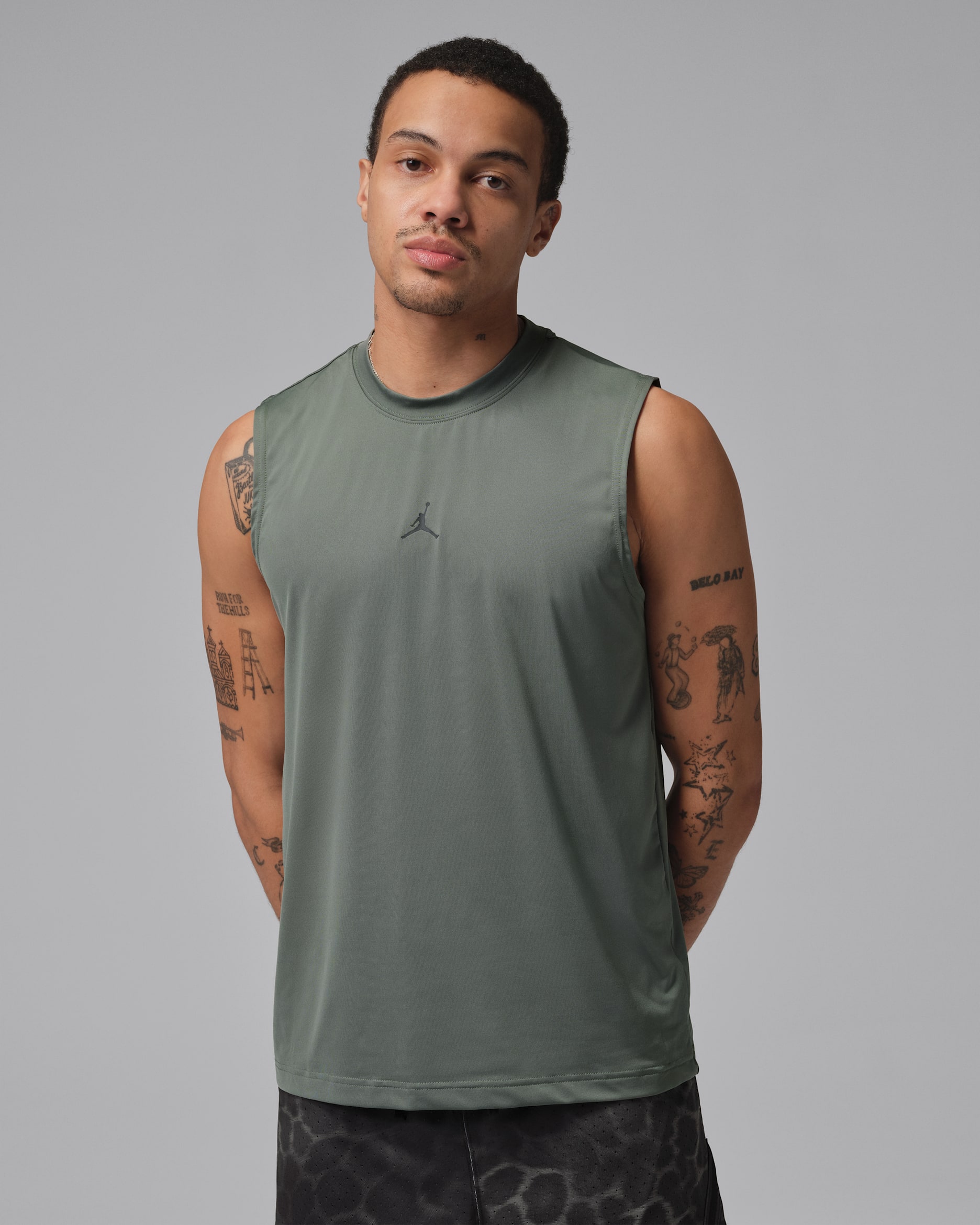 Jordan Sport Essentials Men's Dri-FIT Sleeveless Top - Vintage Lichen