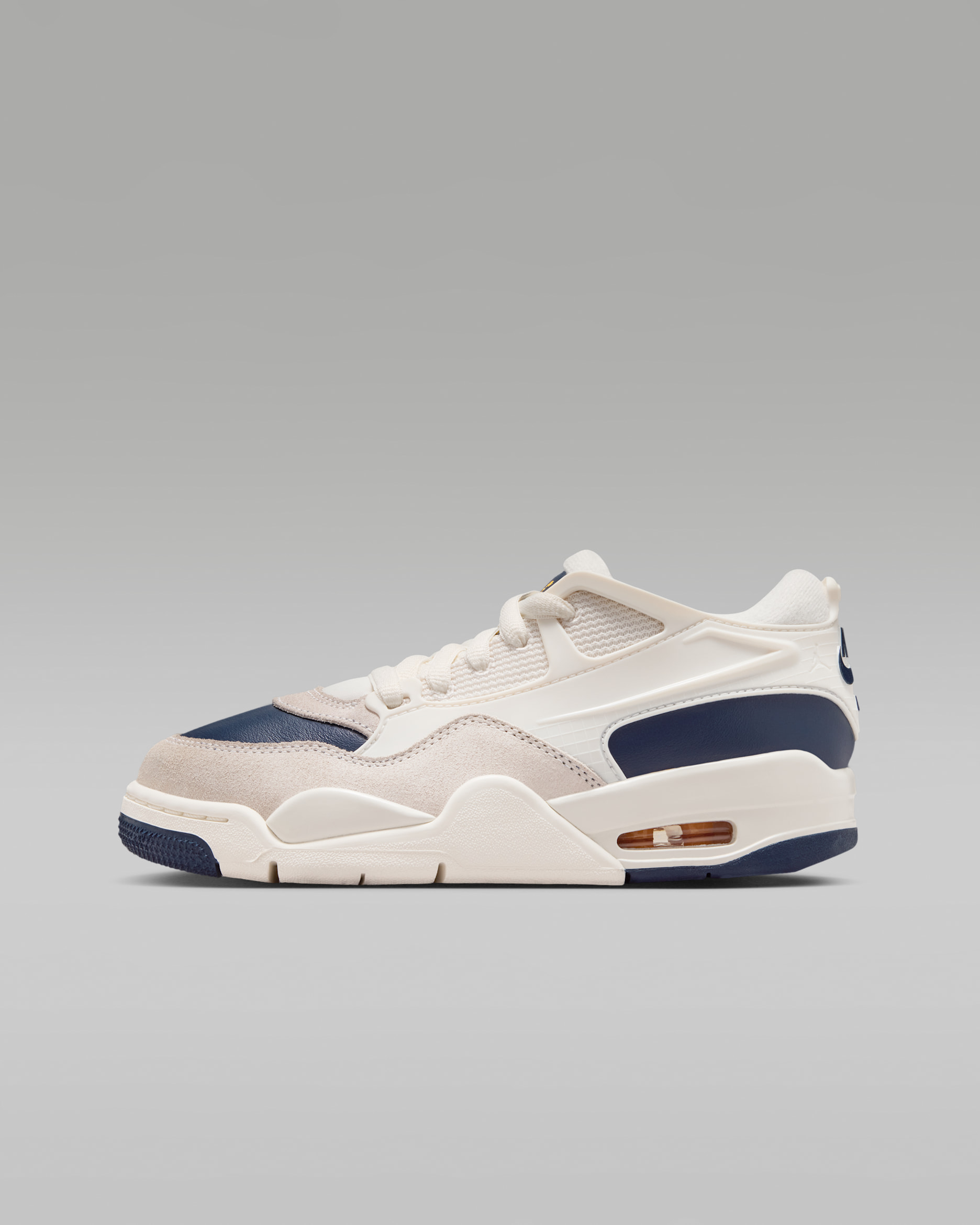 Air Jordan 4 RM Schuh (ältere Kinder) - Sail/Phantom/University Gold/Midnight Navy