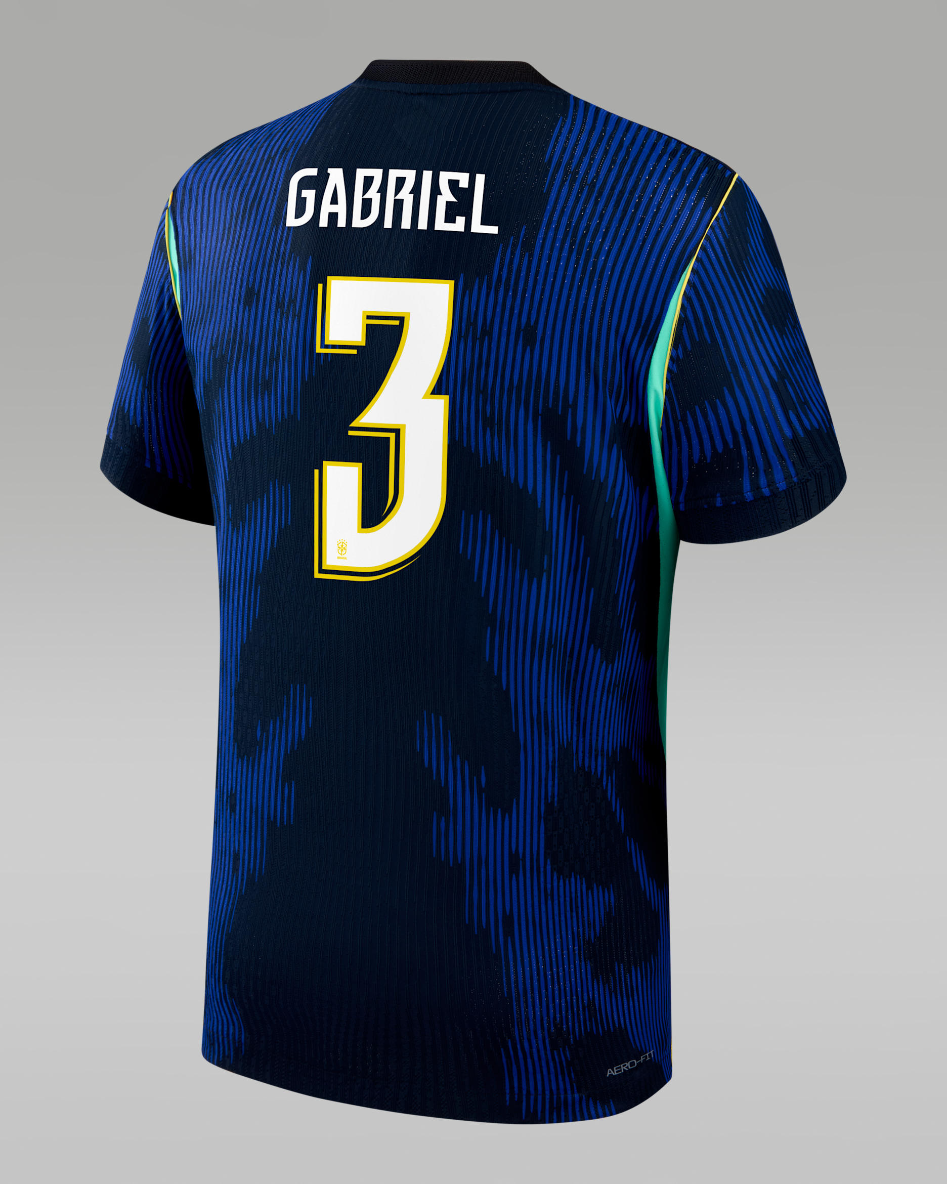 Gabriel Magalhães Brazil National Team 2026 Match Away Men's Nike Dri-FIT ADV Soccer Jersey - Blue