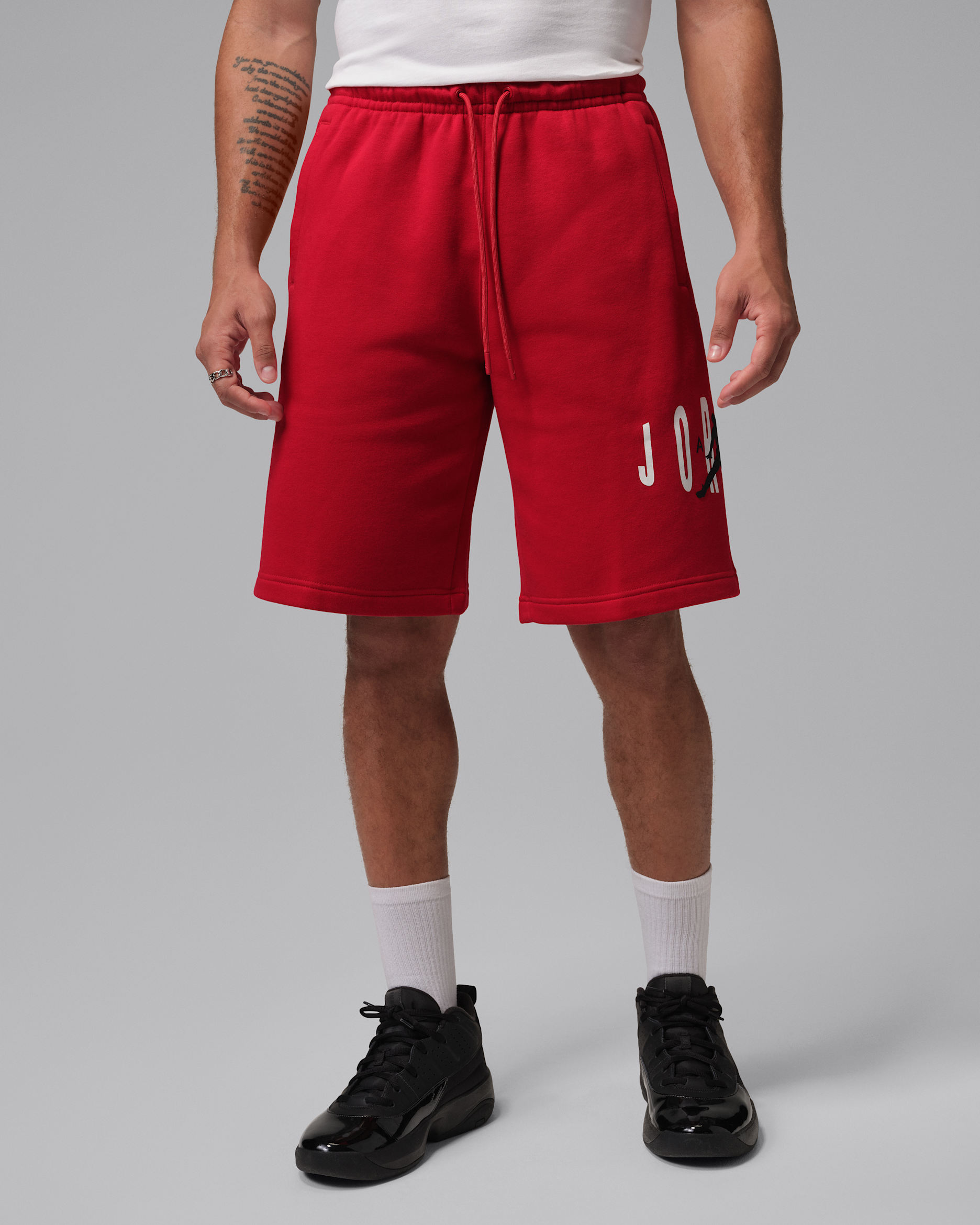 Jordan Brooklyn Fleece Men's Shorts - Gym Red/Black