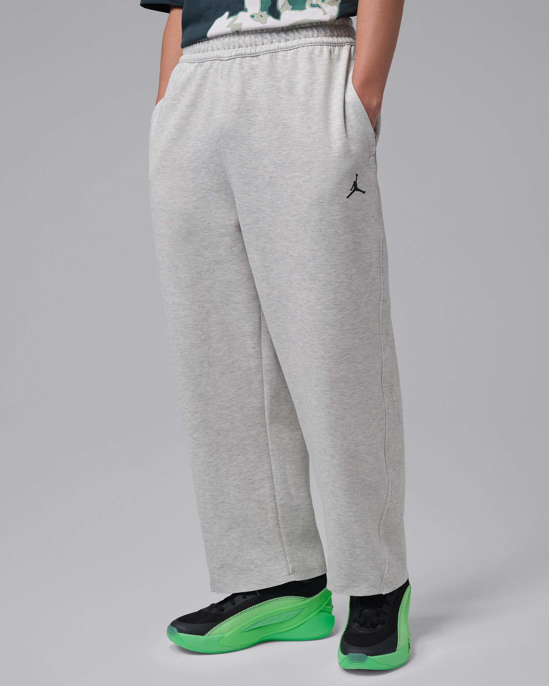 Jordan Sport Hoop Fleece Men's Dri-FIT Pants - Grey Heather