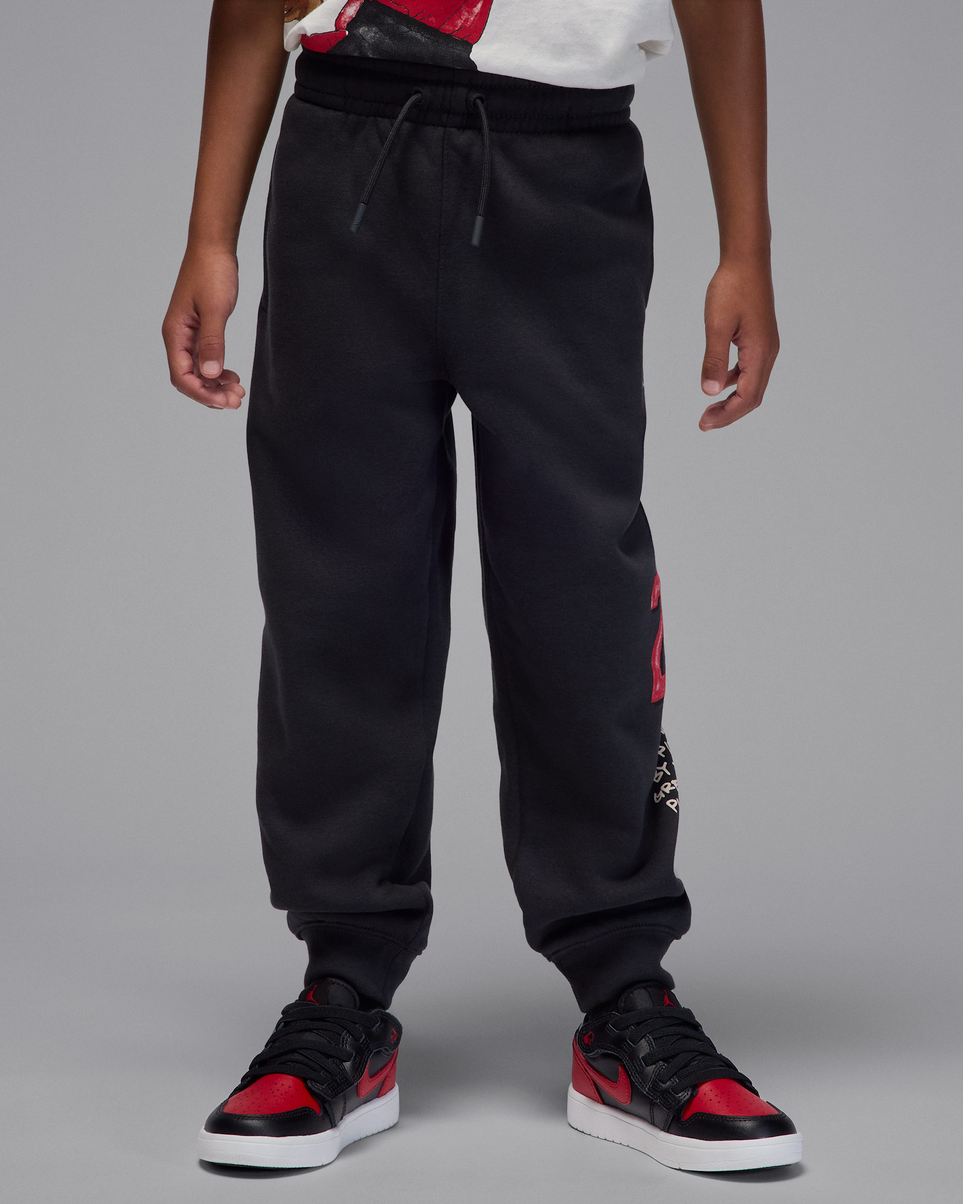 Pants de tejido Fleece Sketch para niños talla pequeña Jordan - Sombrío apagado