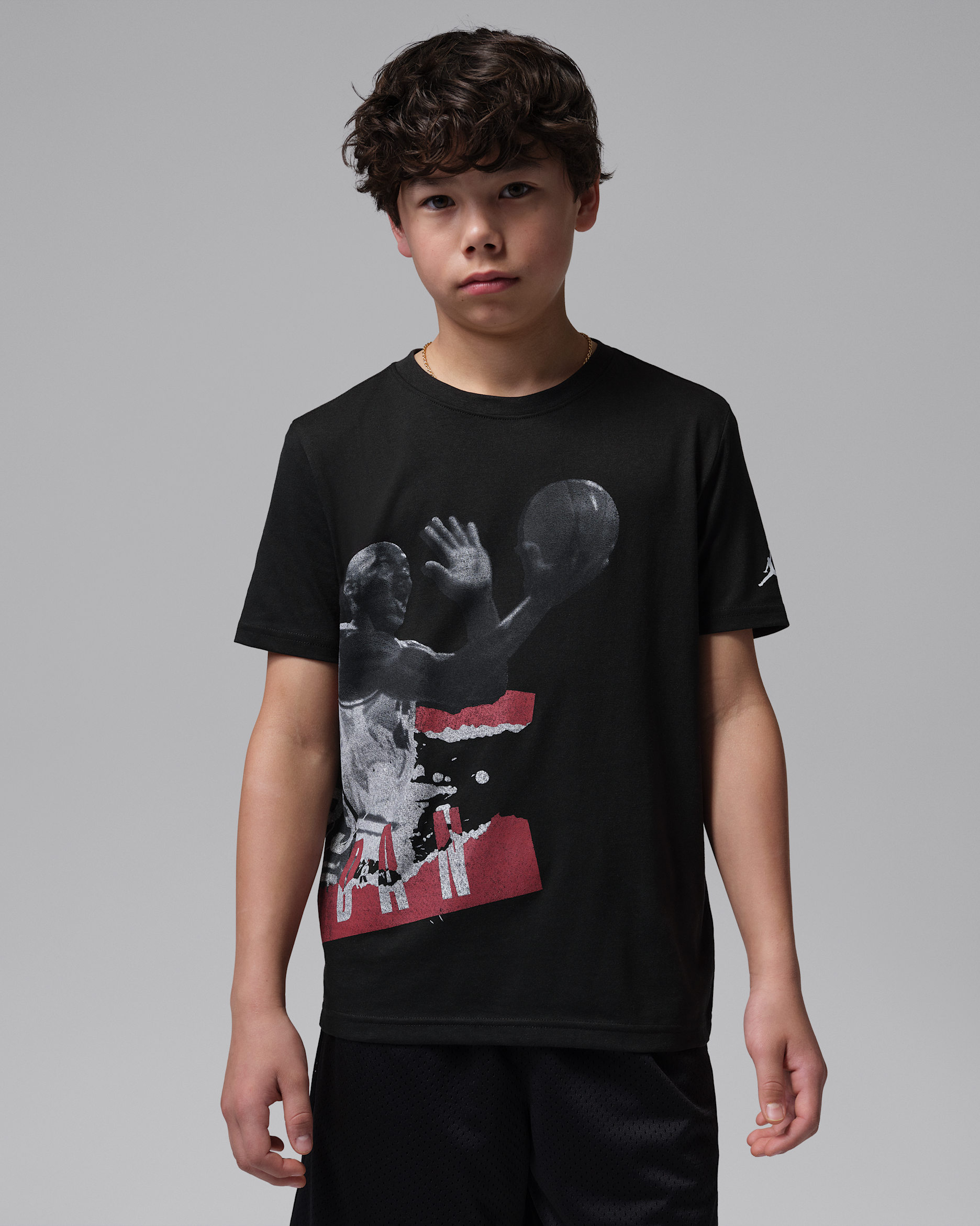 Jordan Older Kids' History Lesson T-Shirt - Black