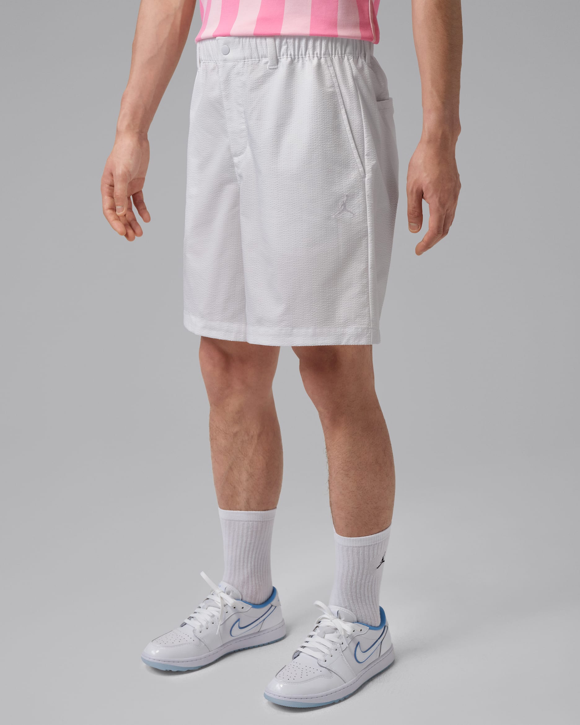 조던 스포츠 남성 드라이 핏 골프 쇼츠 - 화이트/화이트