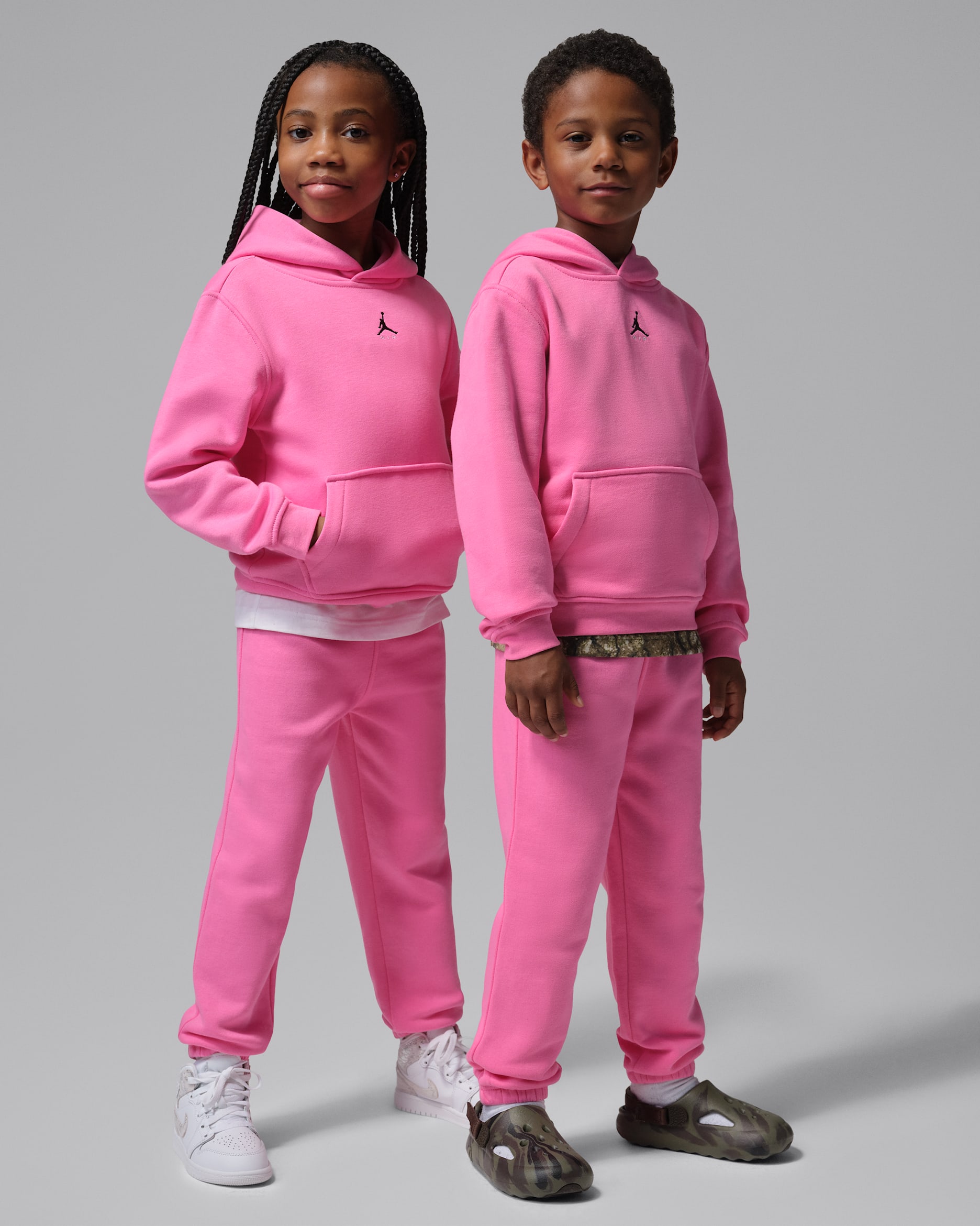 Jordan Brooklyn Fleece Younger Kids' 2-Piece Pullover Hoodie Set - Gym Pink
