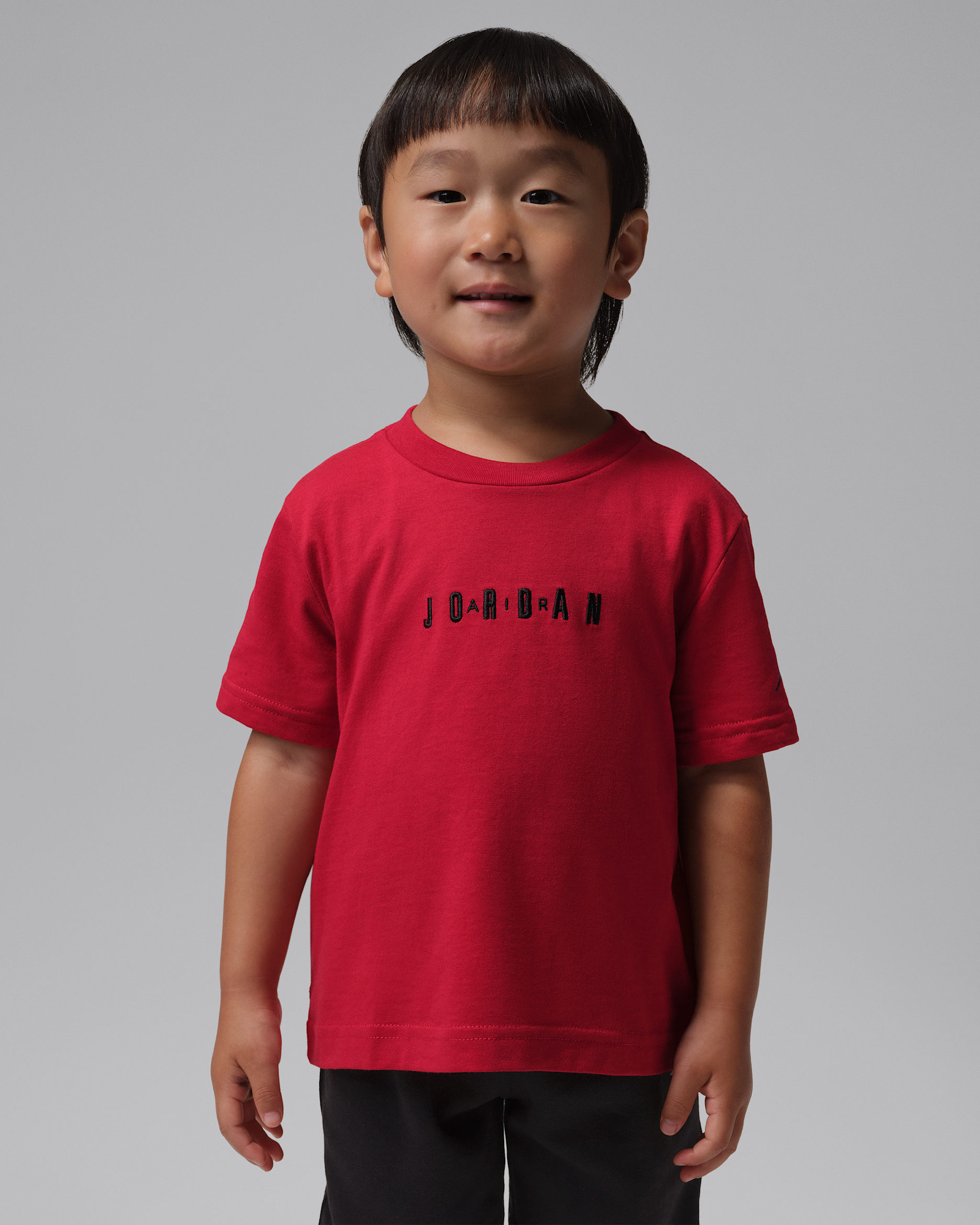Jordan Toddler Wordmark Embroidered T-Shirt - Gym Red