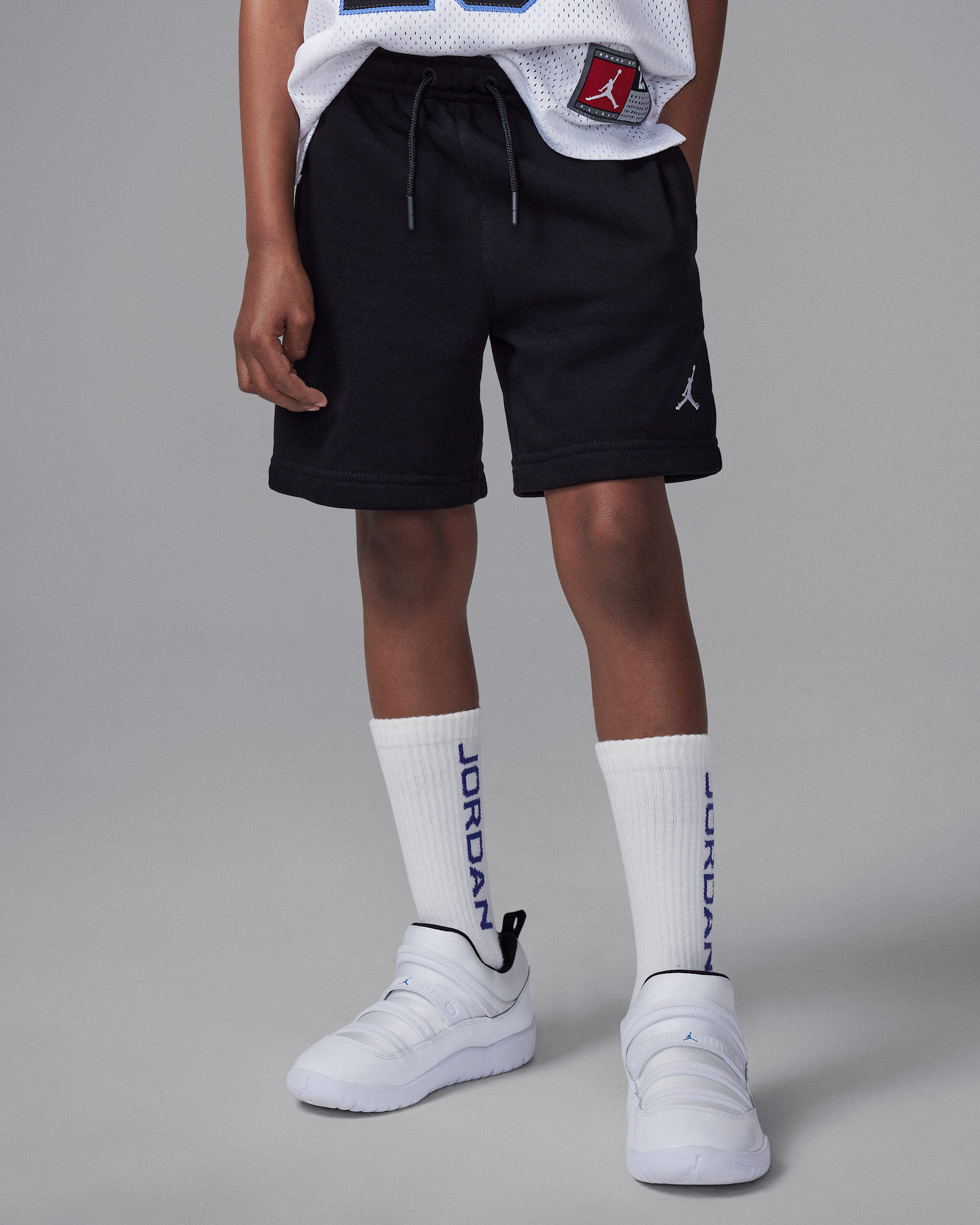 Jordan MJ Brooklyn French Terry Essentials Little Kids' Shorts - Black