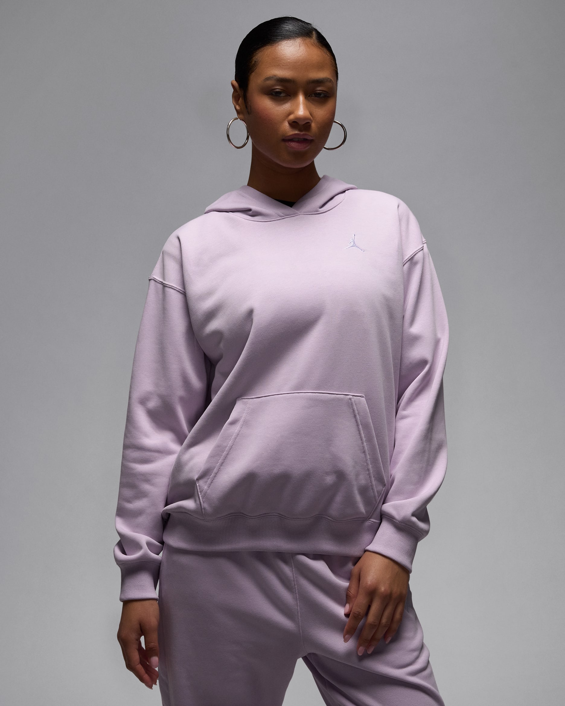 Jordan Brooklyn Fleece Women's Pullover Hoodie - Doll/White