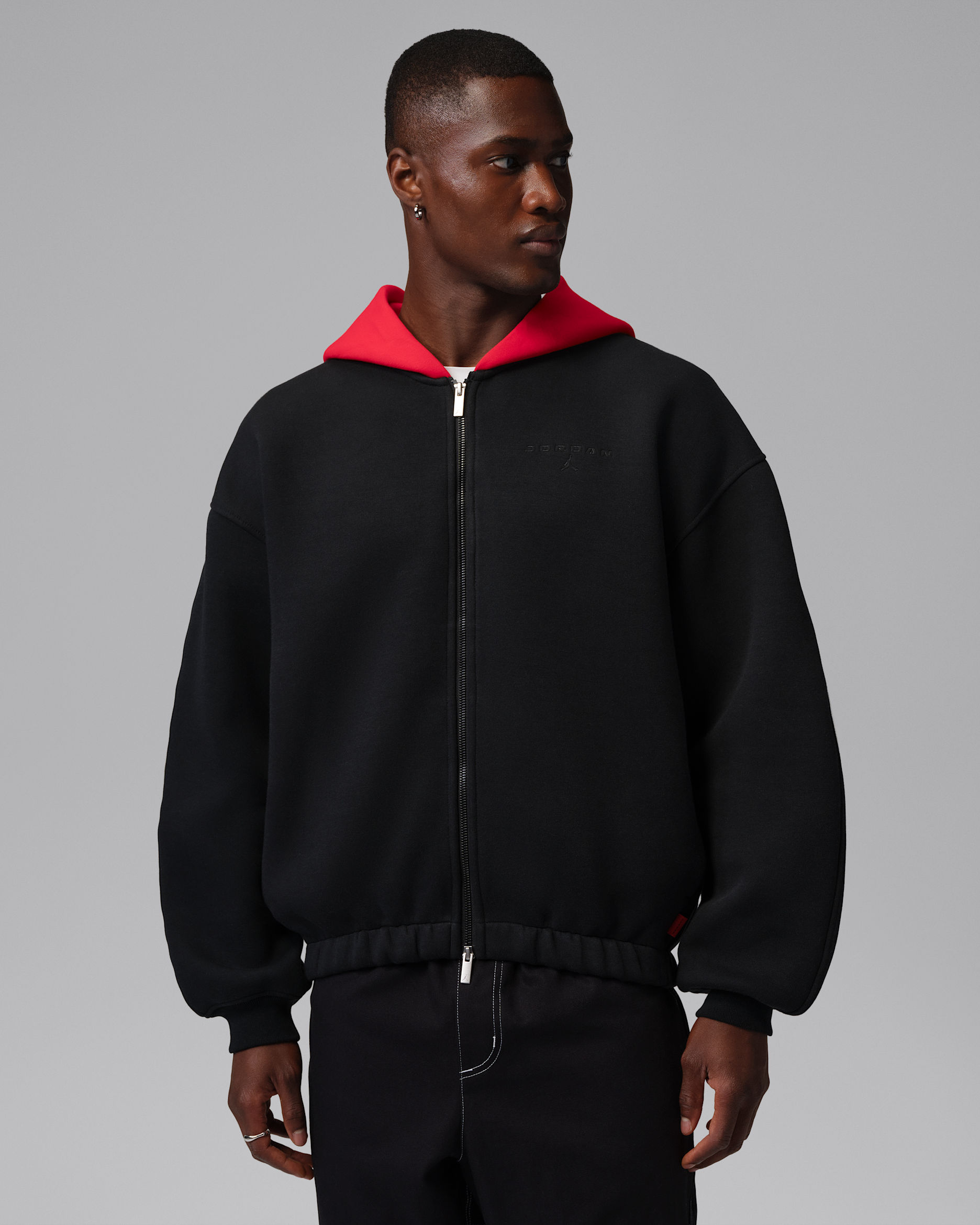 Sweat à capuche Jordan Flight pour Homme - Noir/University Red