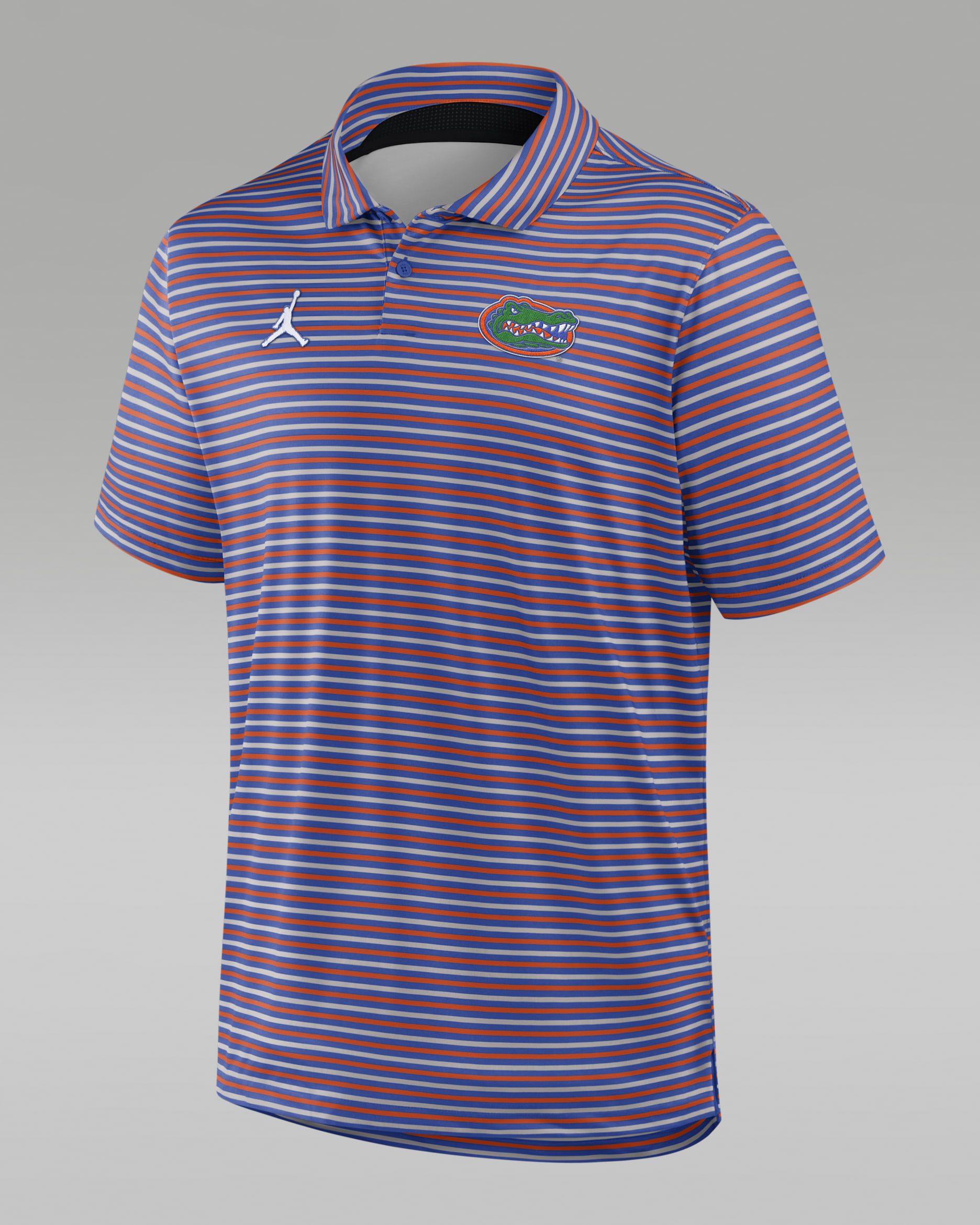 Polo universitario marca Jordan Dri-FIT para hombre Florida Tour Stripe - Royal