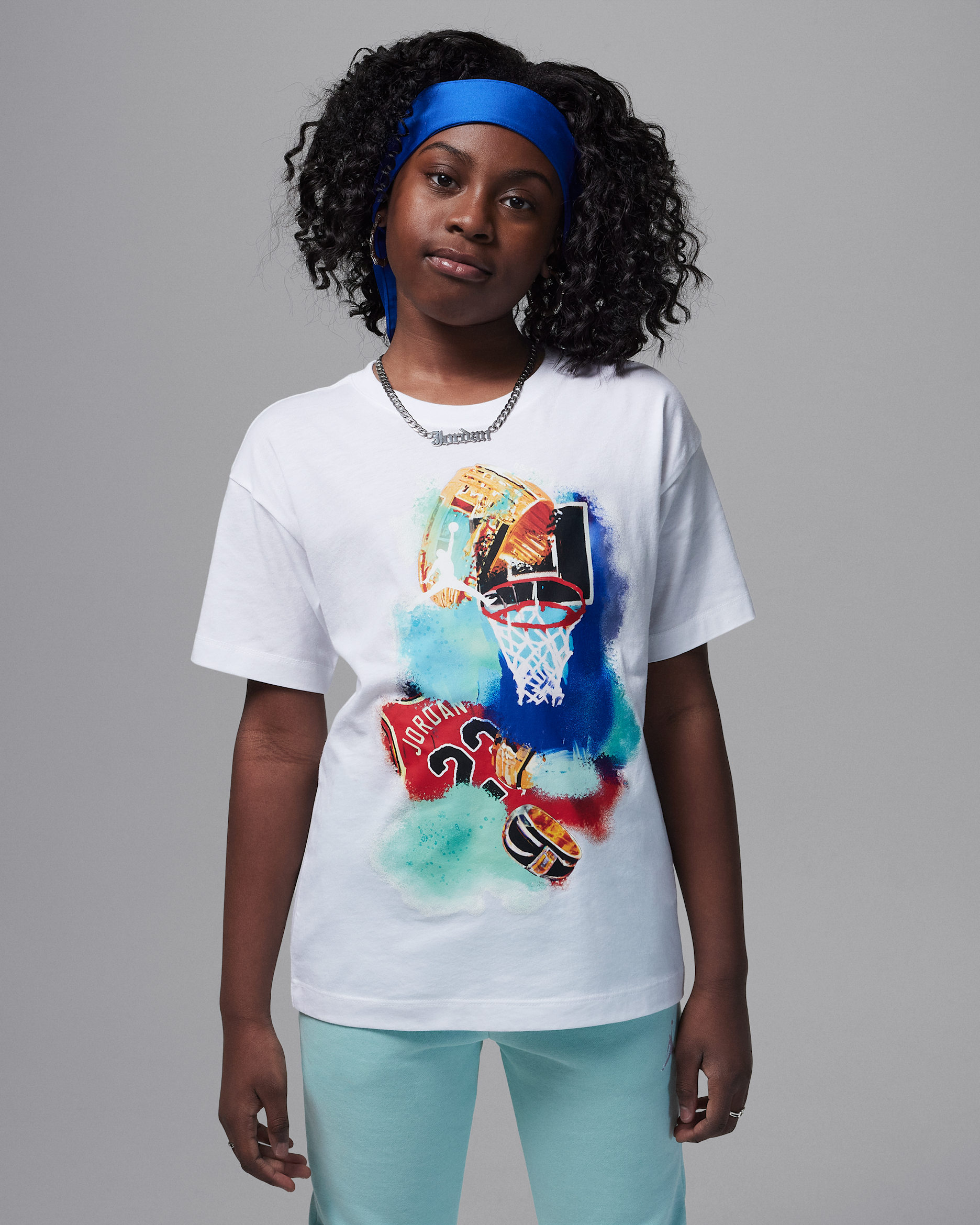 T-shirt Poolside Jumpman Jordan pour ado - Blanc