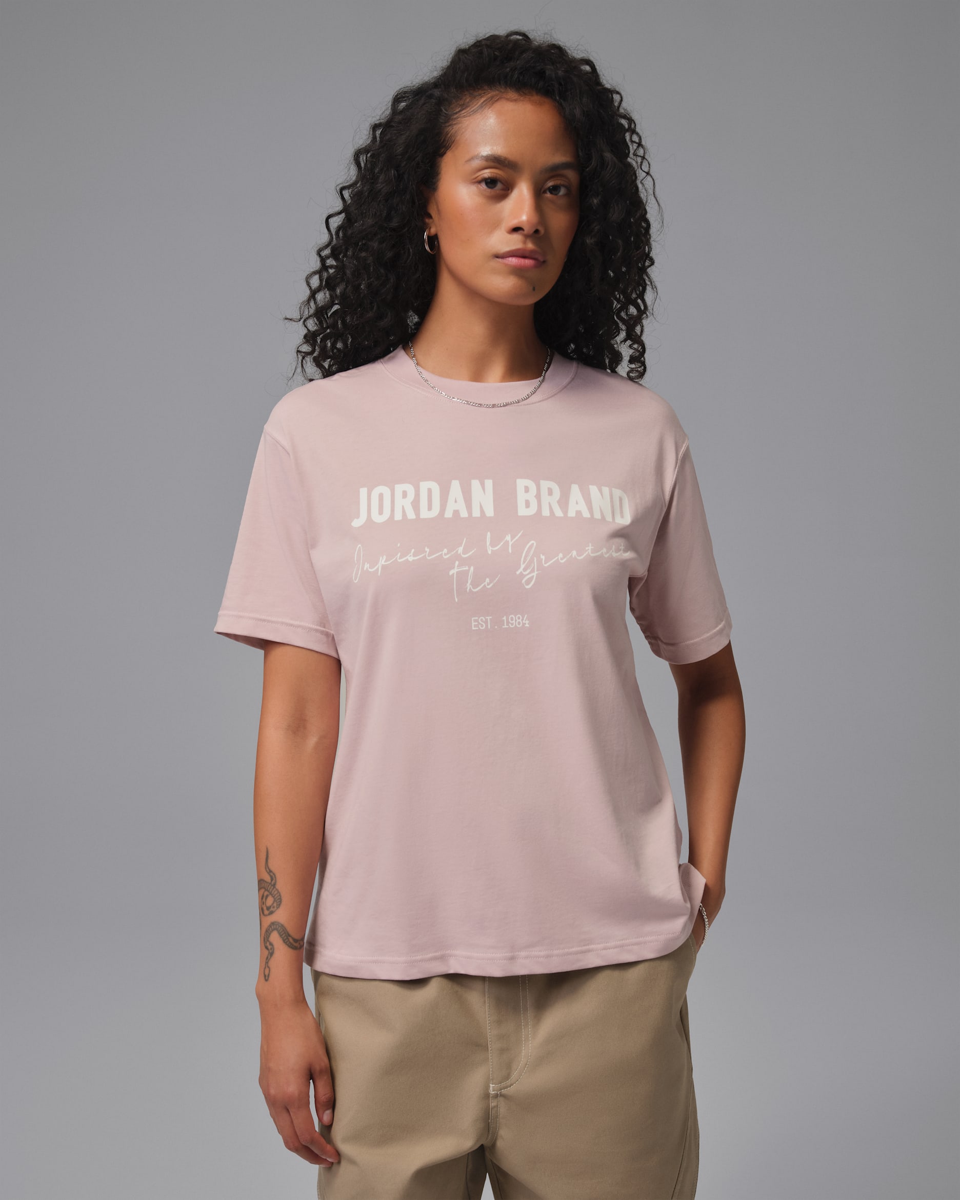 Jordan Brooklyn Women's Graphic T-Shirt - Particle Rose/Sail