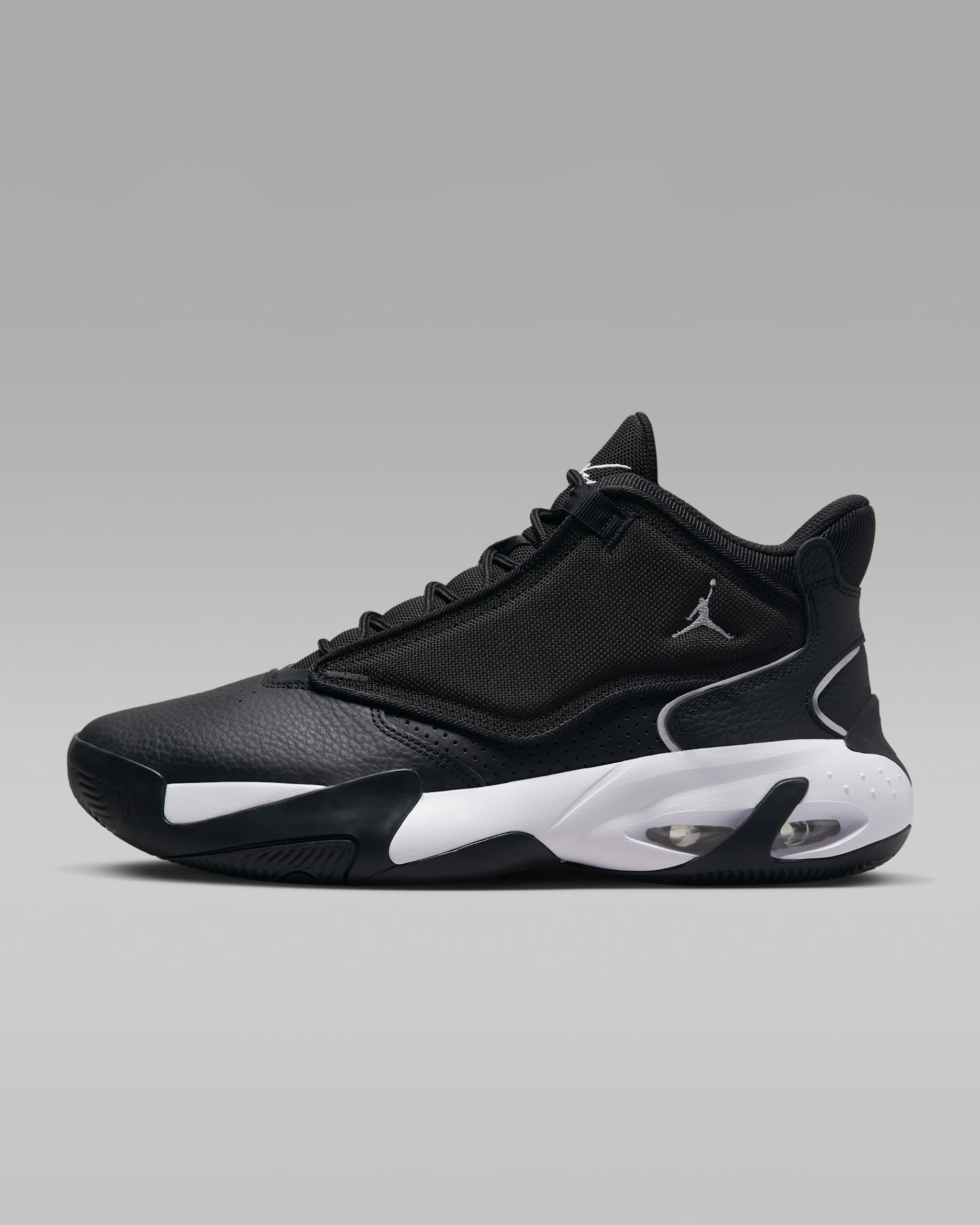 Jordan Max Aura 4 Men's Shoes - Black/White/Metallic Silver