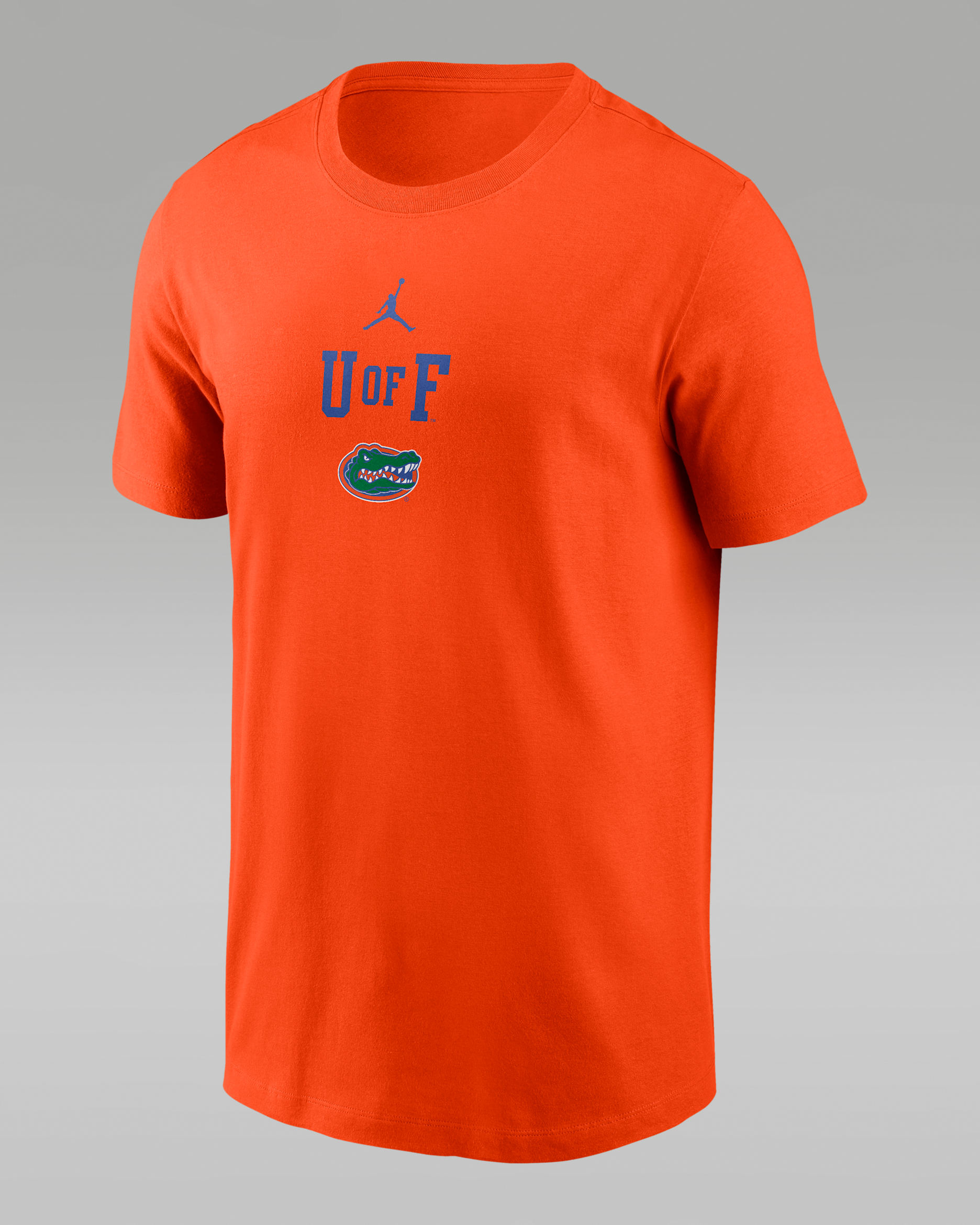 Playera universitaria marca Jordan para hombre Florida 2-Hit Stacked - Naranja