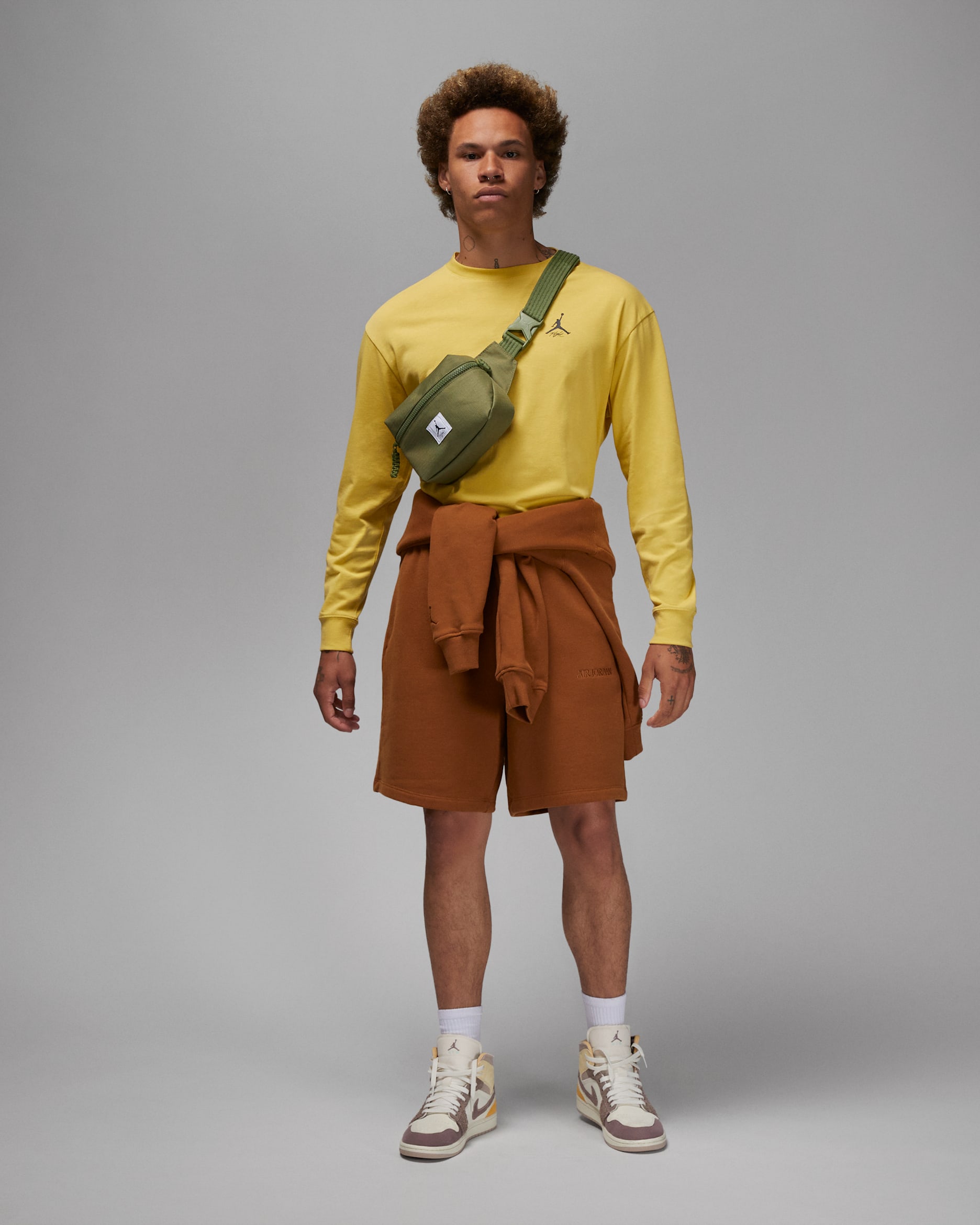 Jordan Flight Crossbody Crossbody Bag (2L) - Sky J Light Olive