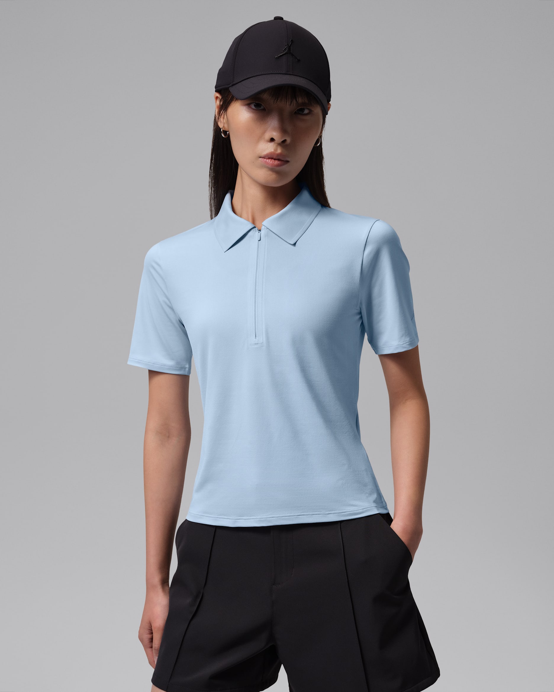 Jordan Sport Women's Dri-FIT Golf Polo - Hydrogen Blue/Obsidian/Hydrogen Blue