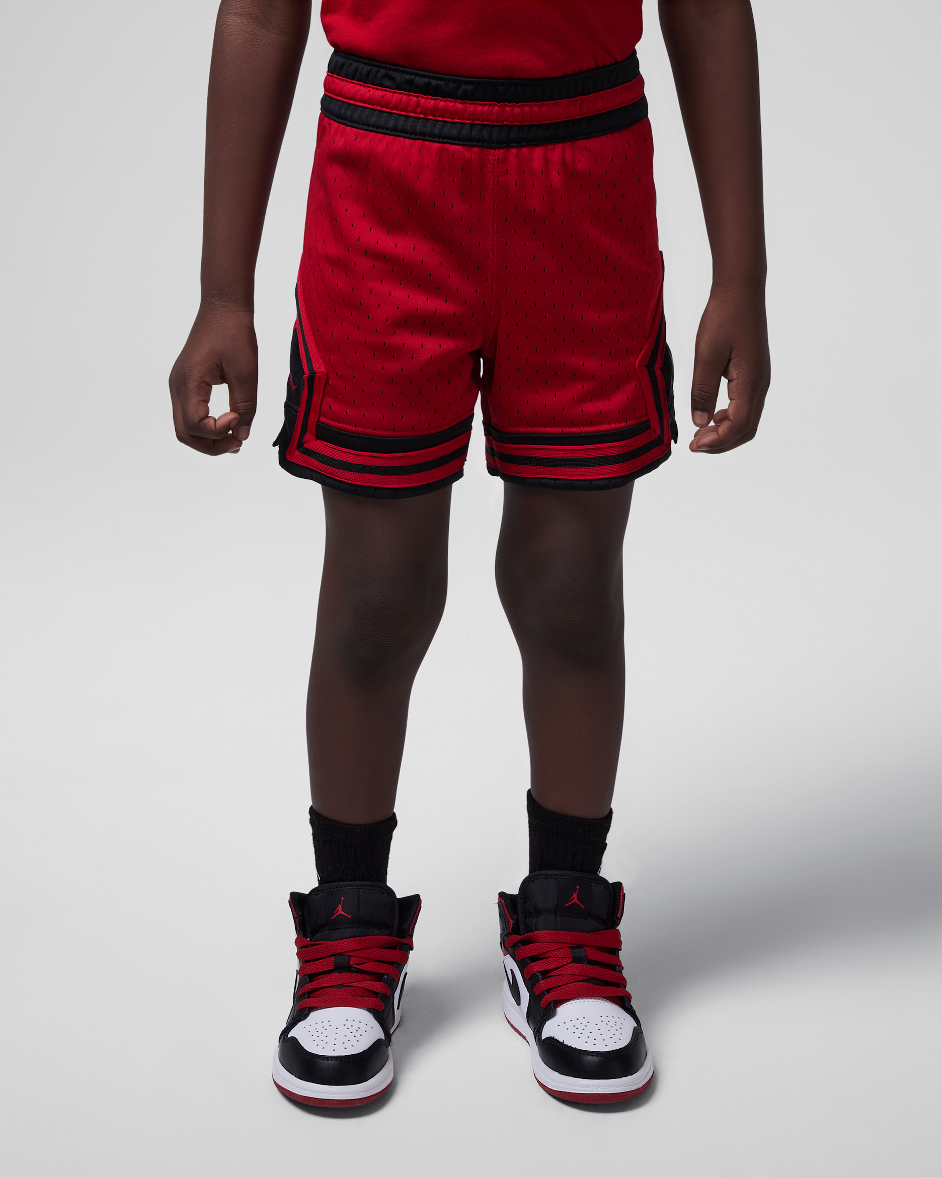 Jordan Dri-FIT Sport Toddler Diamond Shorts - Gym Red