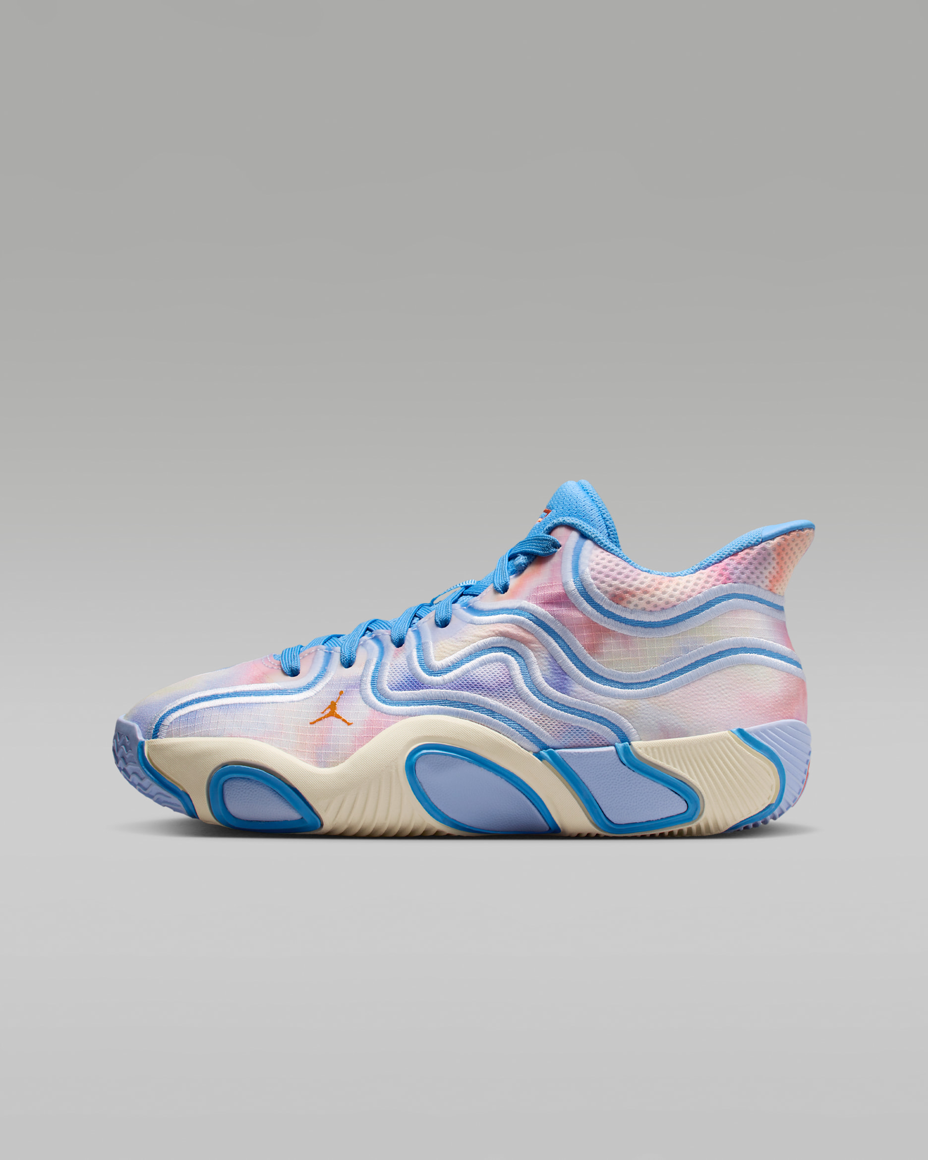 Tatum 3 Older Kids' Basketball Shoes - University Blue/Pale Ivory/Royal Tint/Camellia