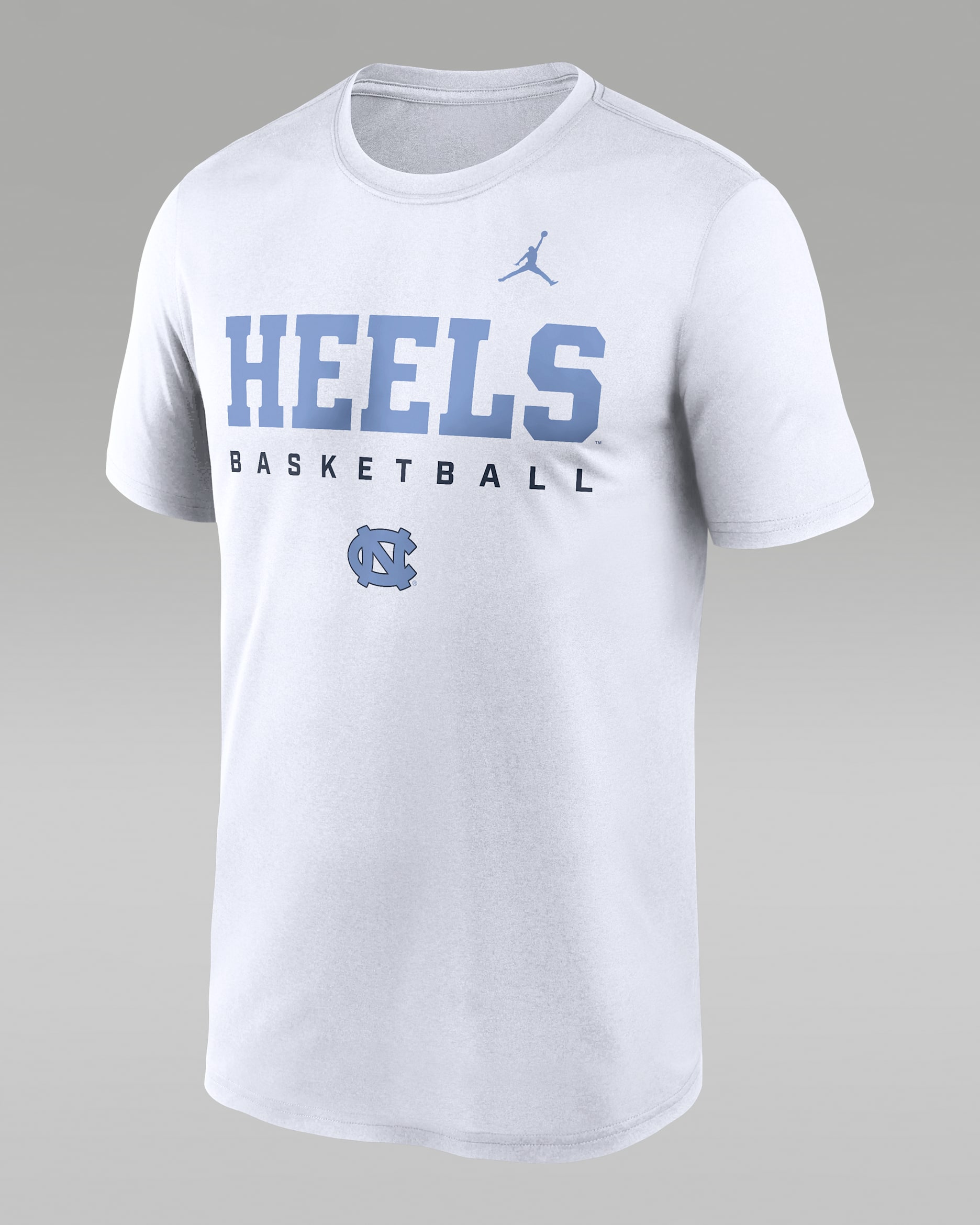 North Carolina Courtside Basketball Legend Men's Jordan Brand Dri-FIT College T-Shirt - White