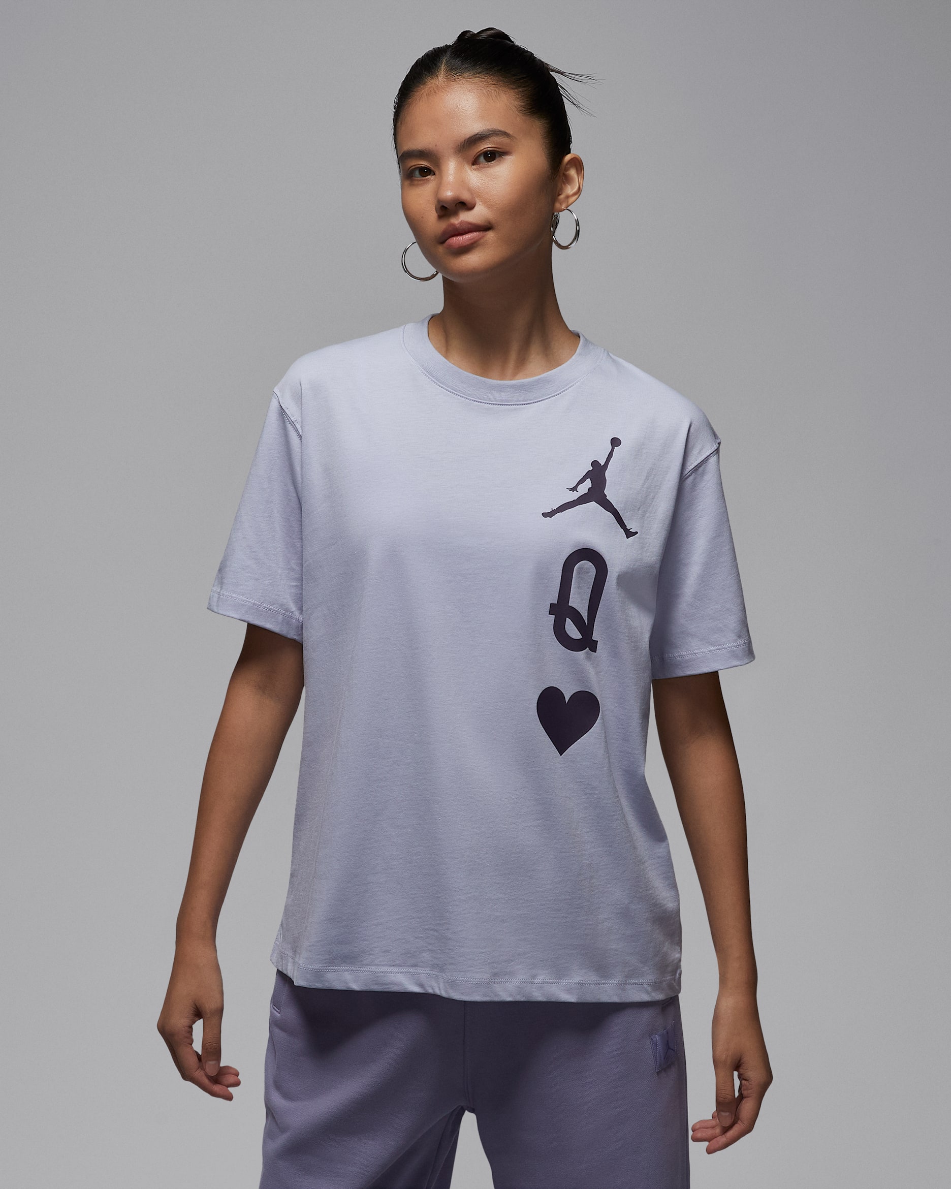 Jordan Flight Women's T-Shirt - Ghost/Dark Raisin