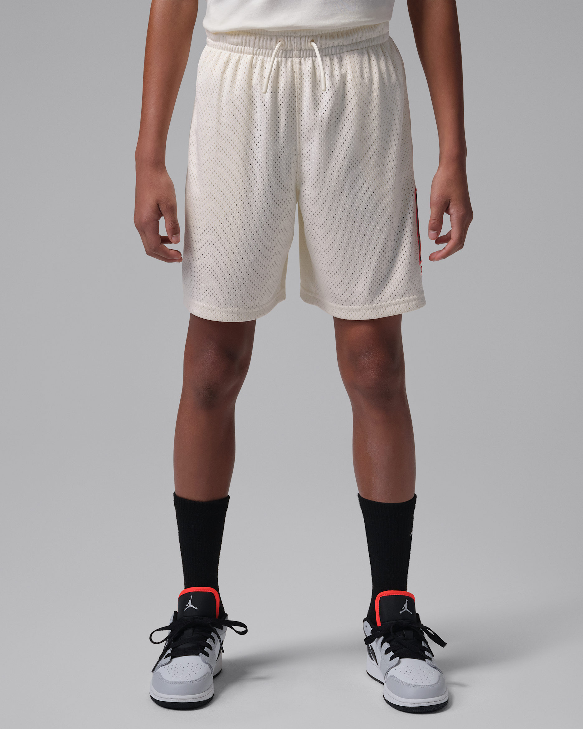 Jordan Big Kids' Brooklyn Baseline Mesh Shorts - Brown