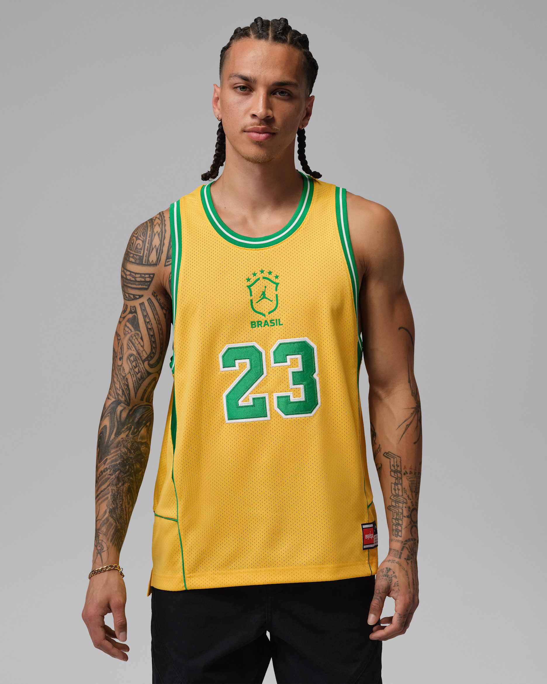 Jordan Essentials Mesh-Trikot (Herren) - Varsity Maize/Lucky Green