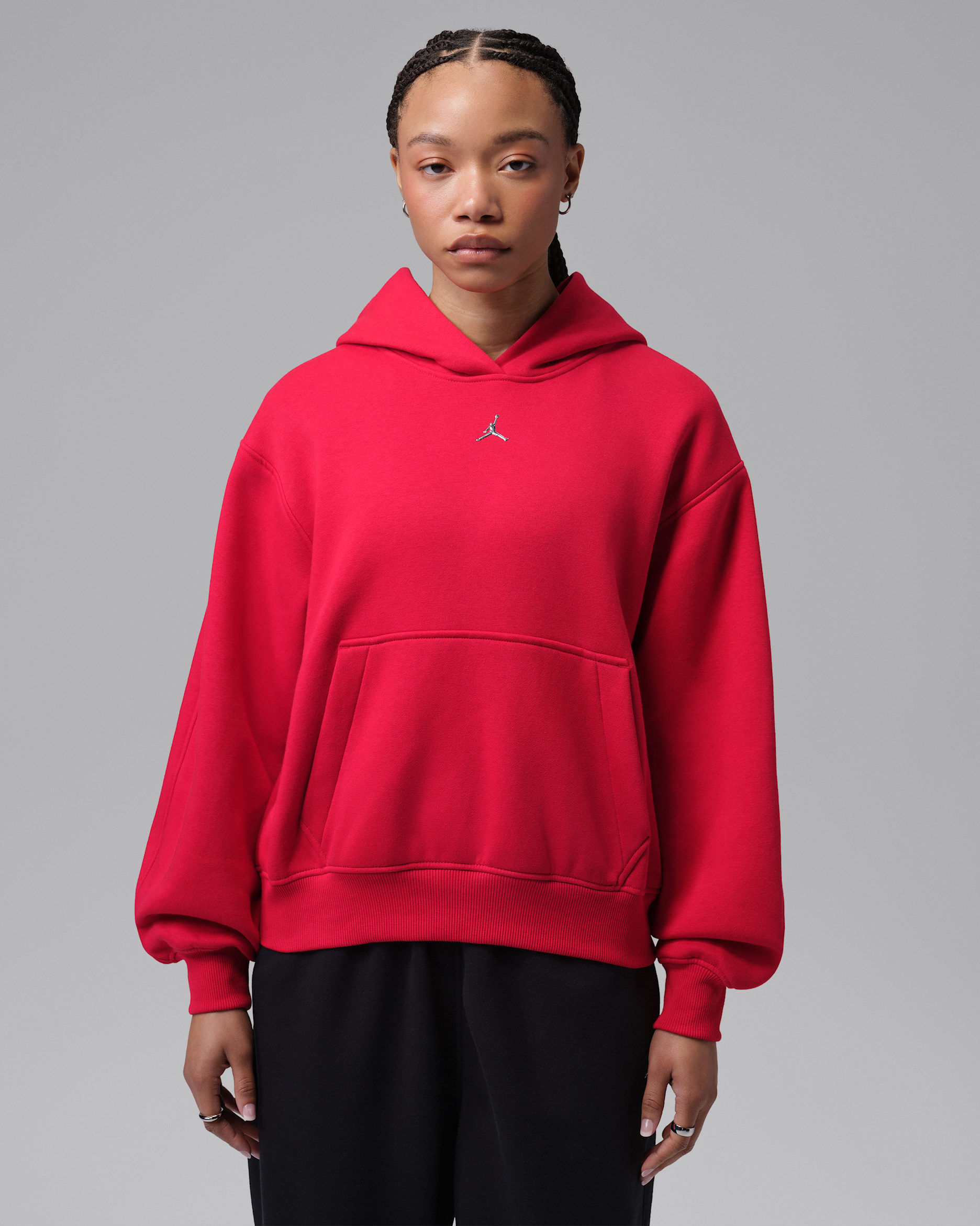 Jordan Brooklyn Women's Pullover Hoodie - Gym Red