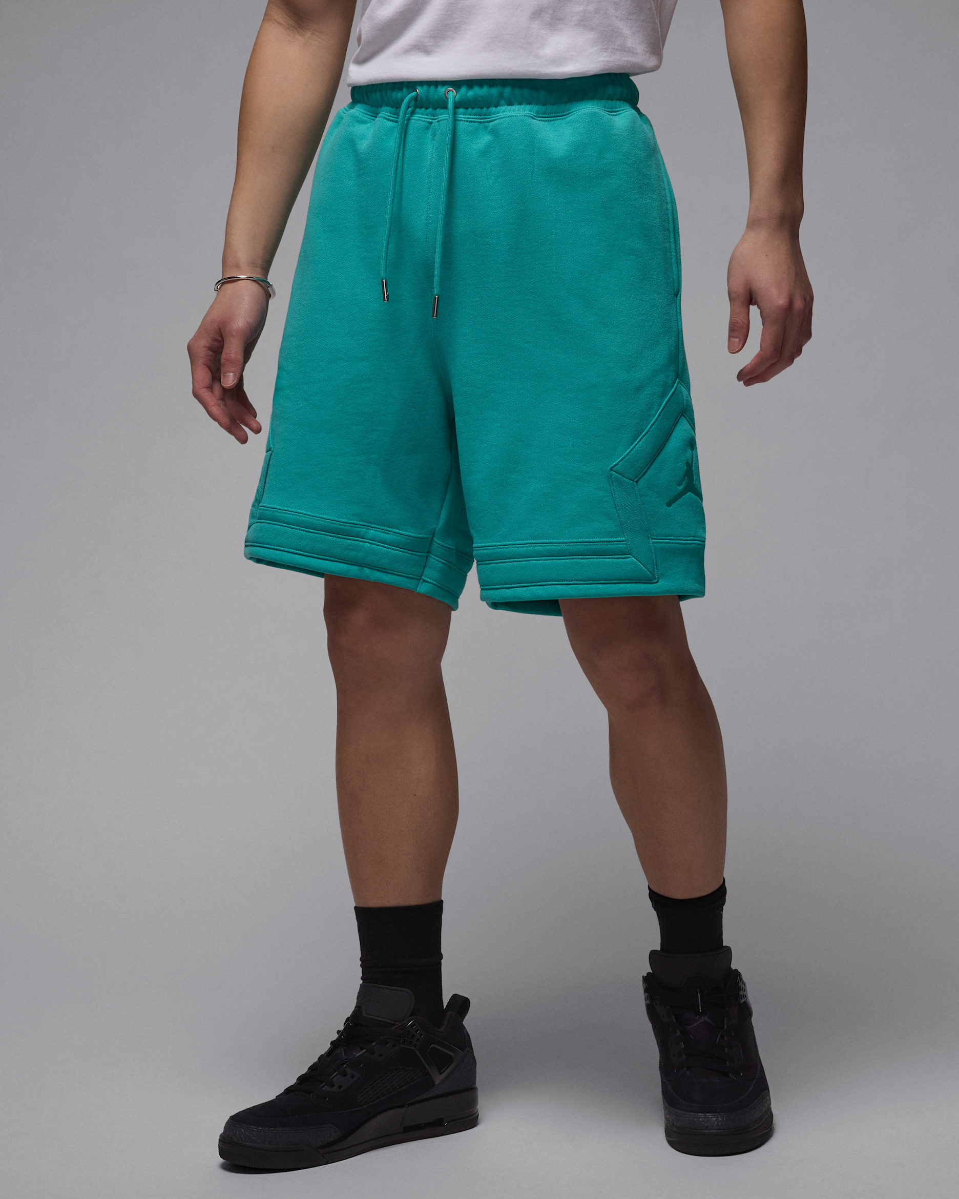 Jordan Flight Fleece Elmas Desenli Erkek Şortu - Washed Teal