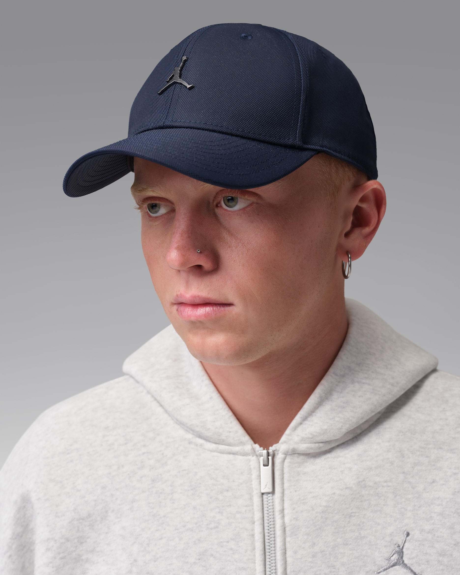 Jordan Rise Structured Metal Jumpman Hat - College Navy