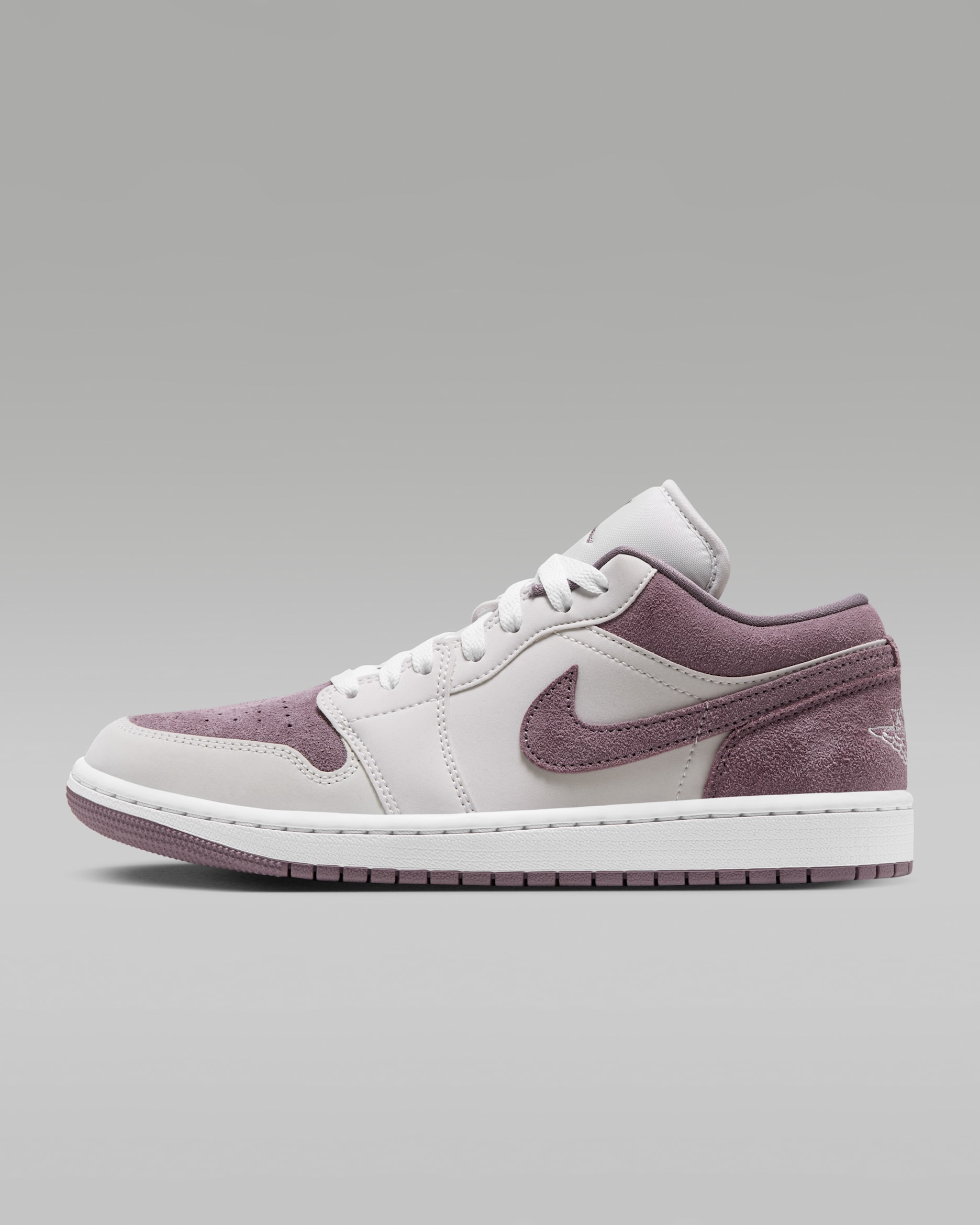 Air Jordan 1 Low damesschoenen - Swan/Purple Smoke/Wit
