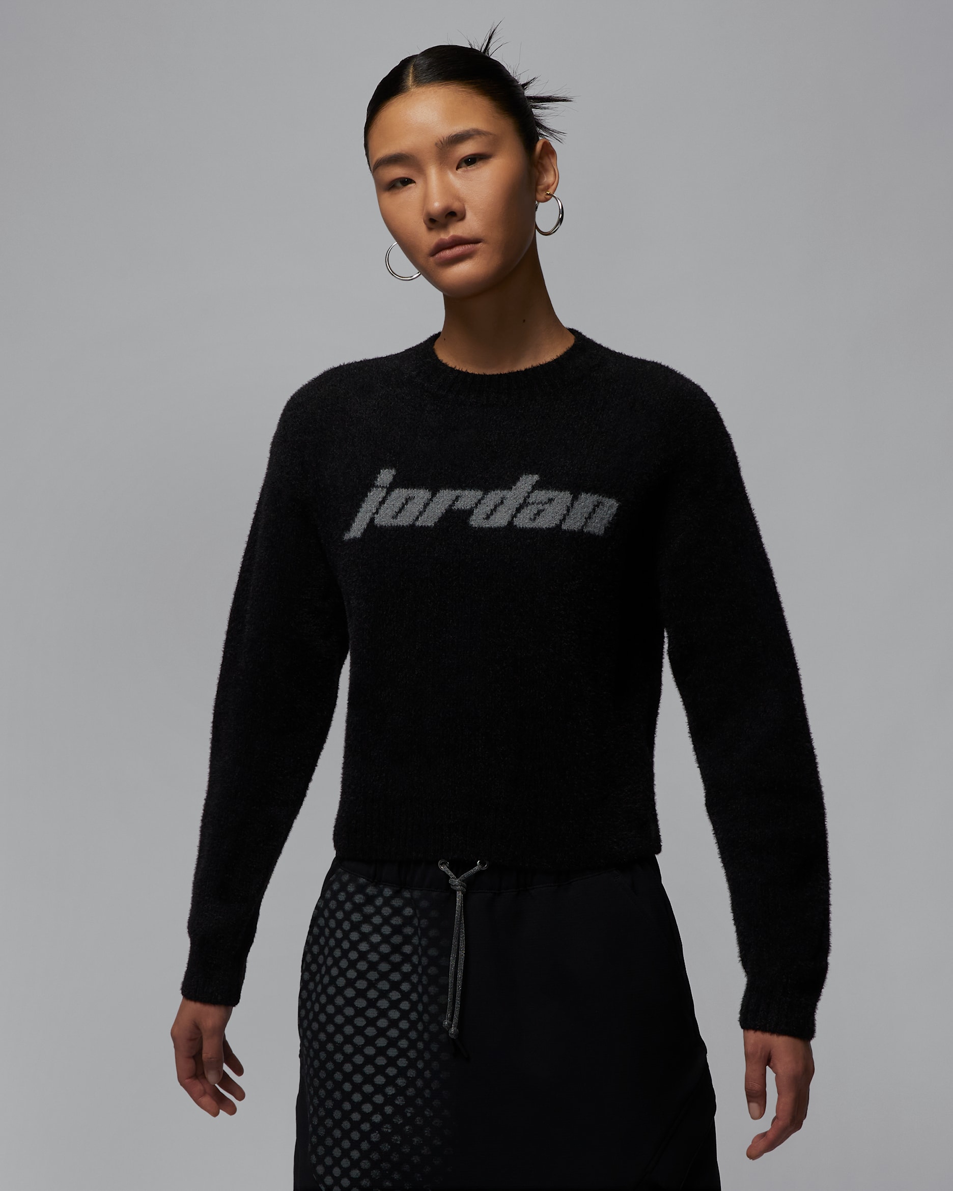 ジョーダン ウィメンズセーター - ブラック/スモークグレー