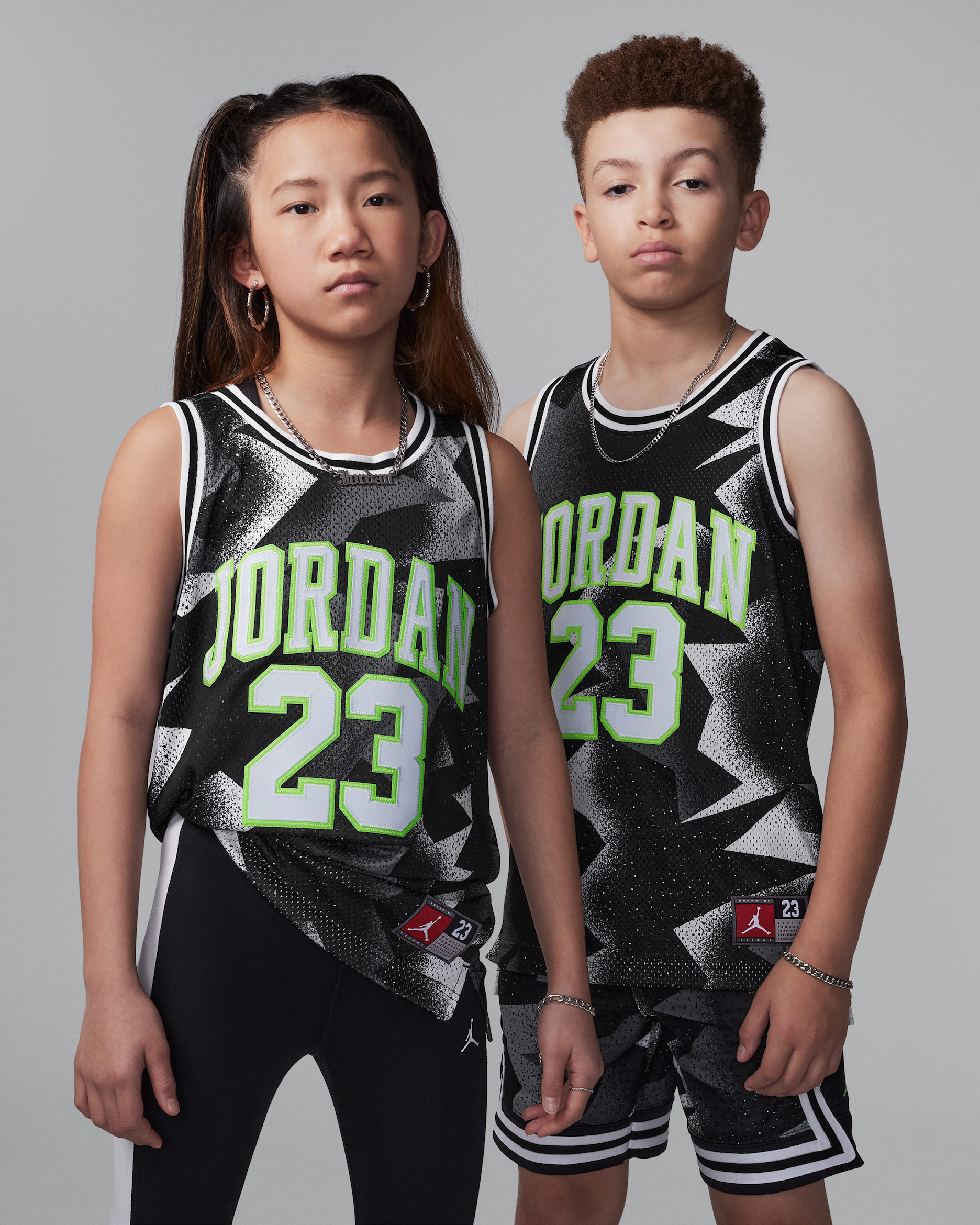 Jersey estampado para niños talla grande Jordan23 - Negro