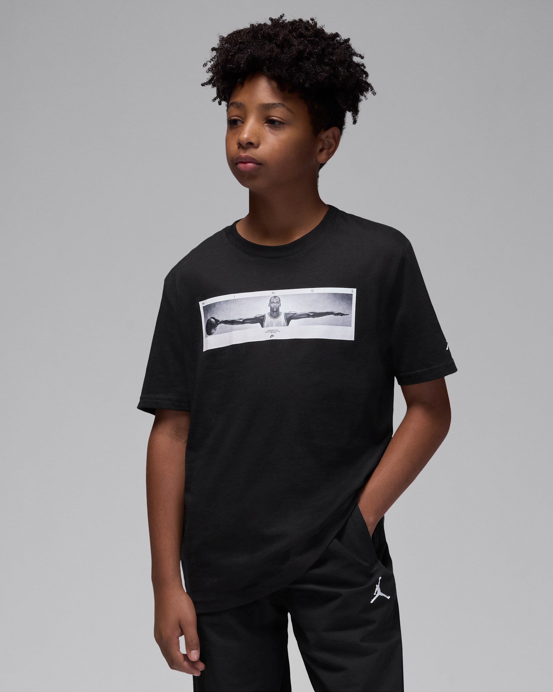 T-shirt Jordan Wings pour ado - Noir