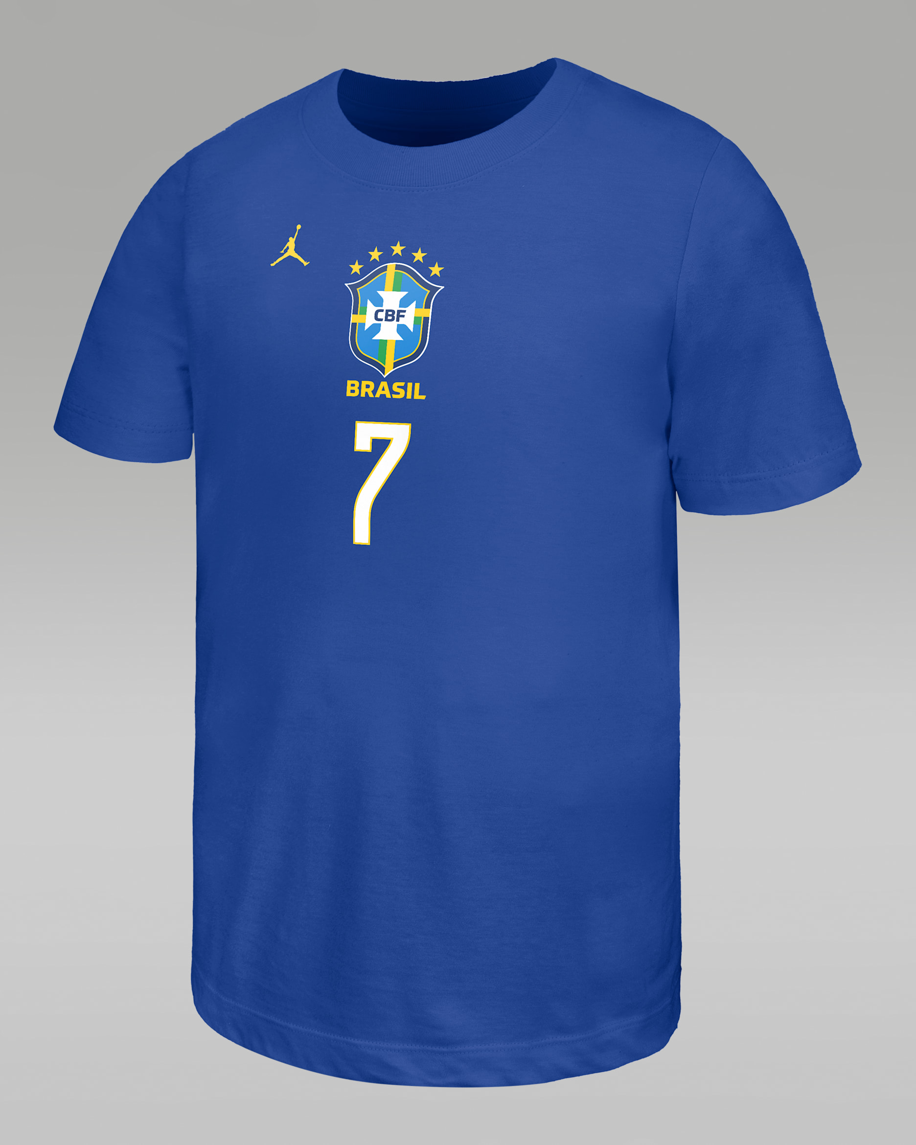 Vini Jr. Brazil Big Kids' Nike Soccer T-Shirt - Game Royal