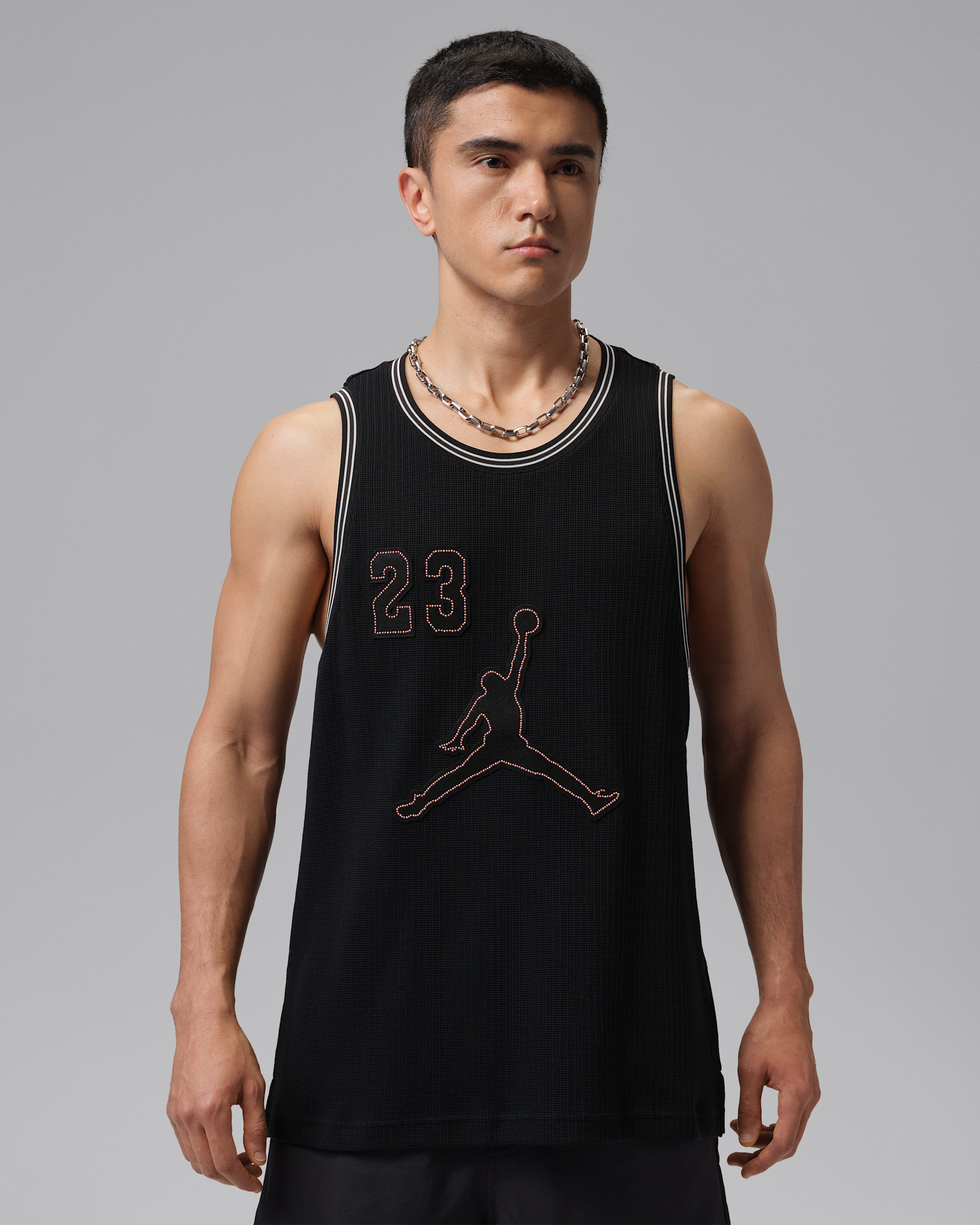 Jordan Brooklyn Men's Festival Knit Jersey - Black/Pale Ivory