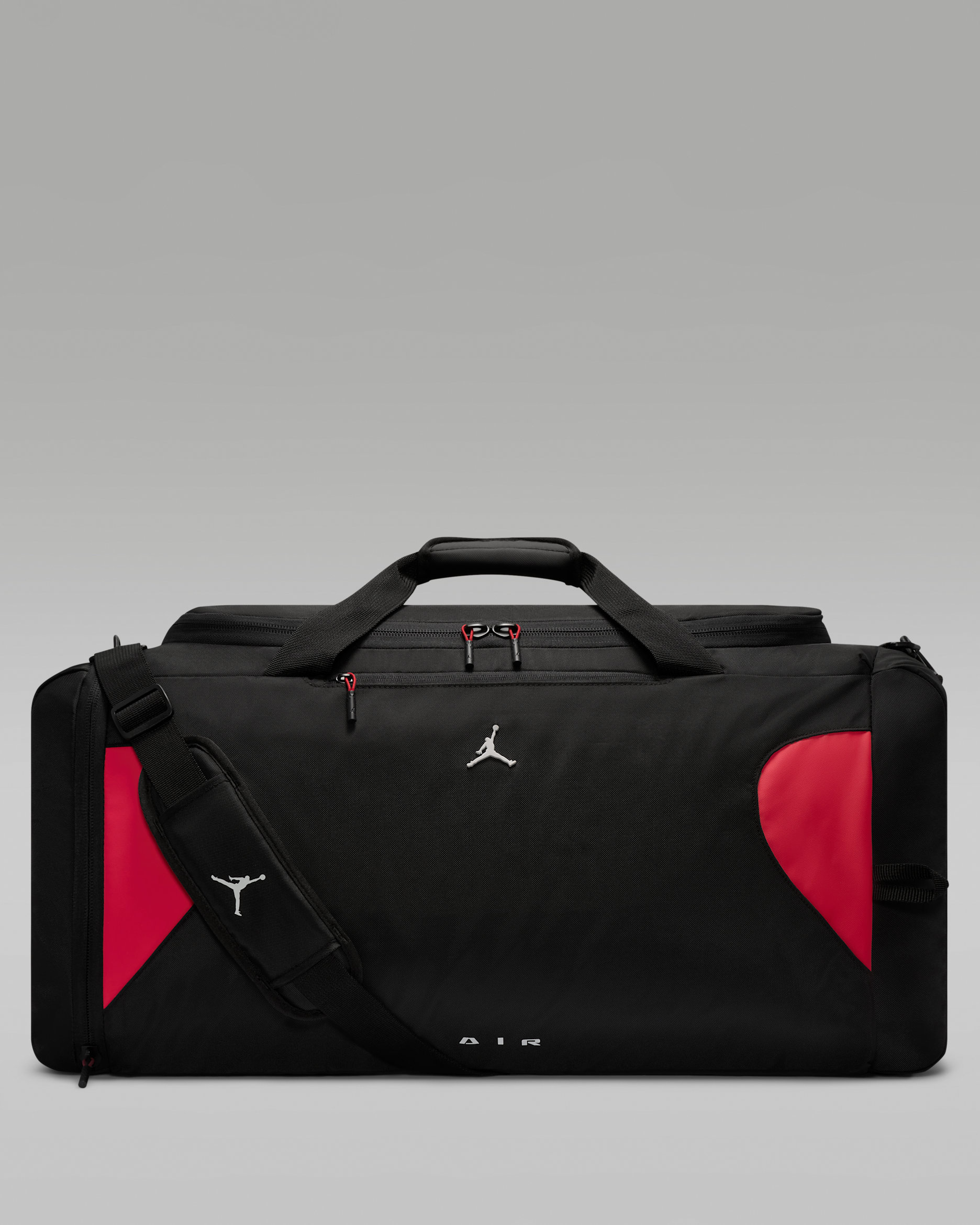 조던 엘리먼트 더플백(92.6L) - 블랙/짐 레드