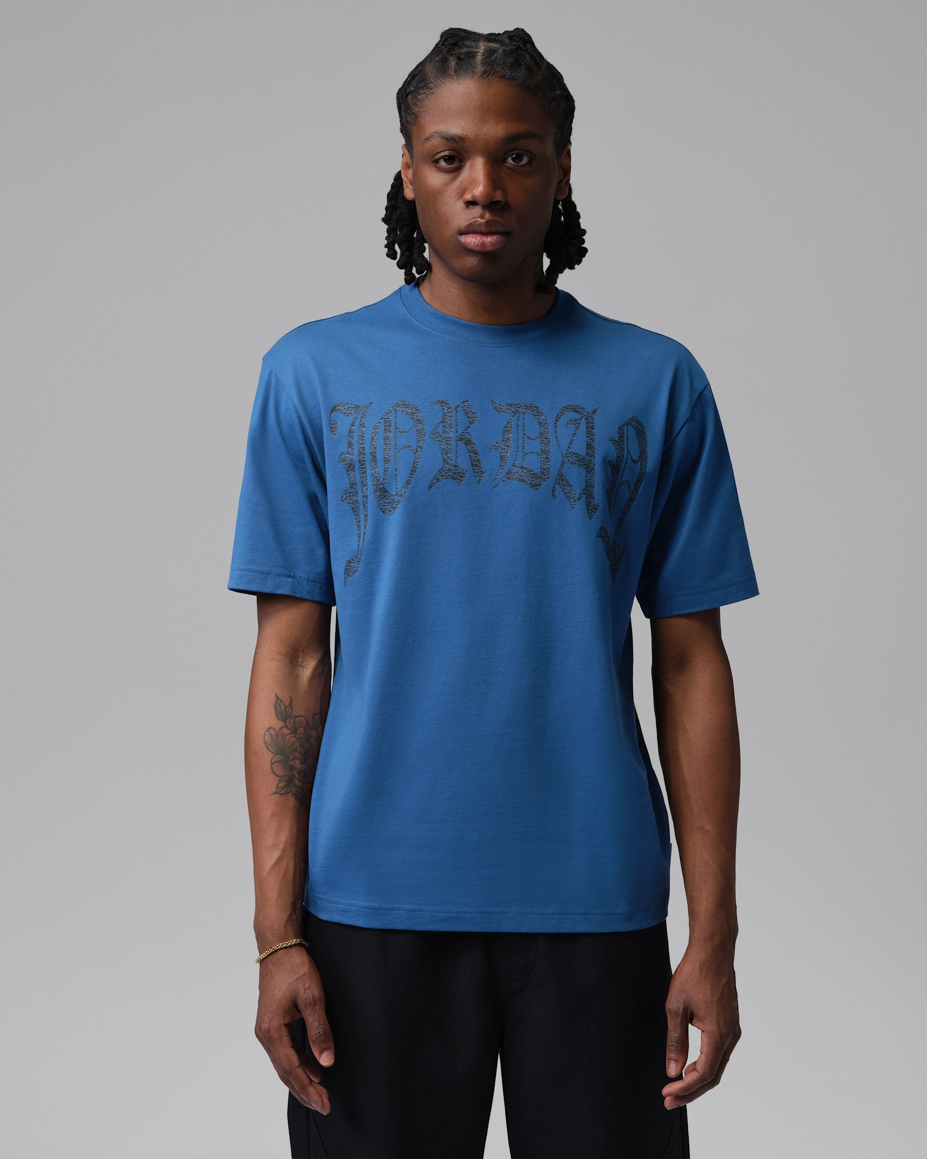 Jordan Brooklyn Men's T-Shirt - True Blue/Black