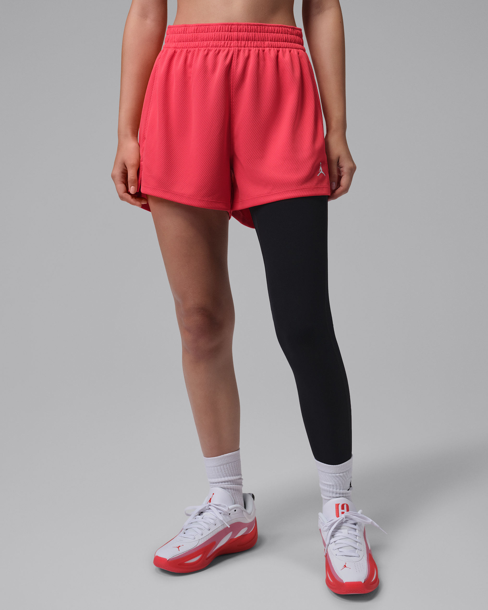Jordan Sport Women's Mesh Shorts - Track Red/White
