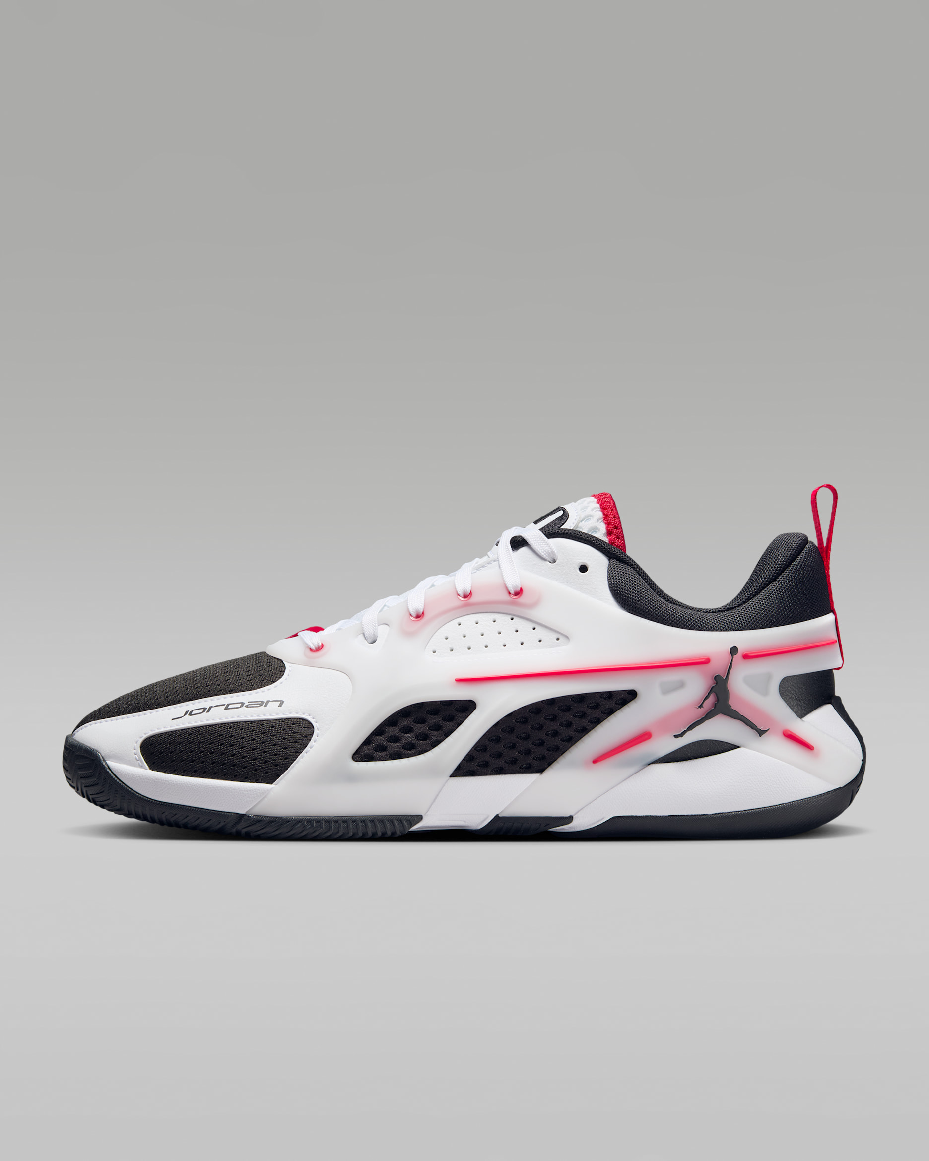 Jordan Heir Series "Bloodline" Basketball Shoes - White/Fire Red/Black