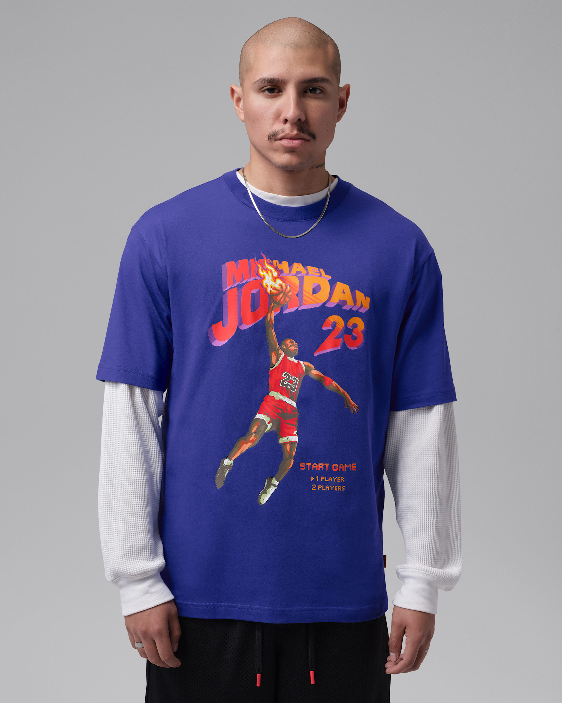 Jordan Brooklyn T-Shirt mit Grafik (Herren) - Light Concord