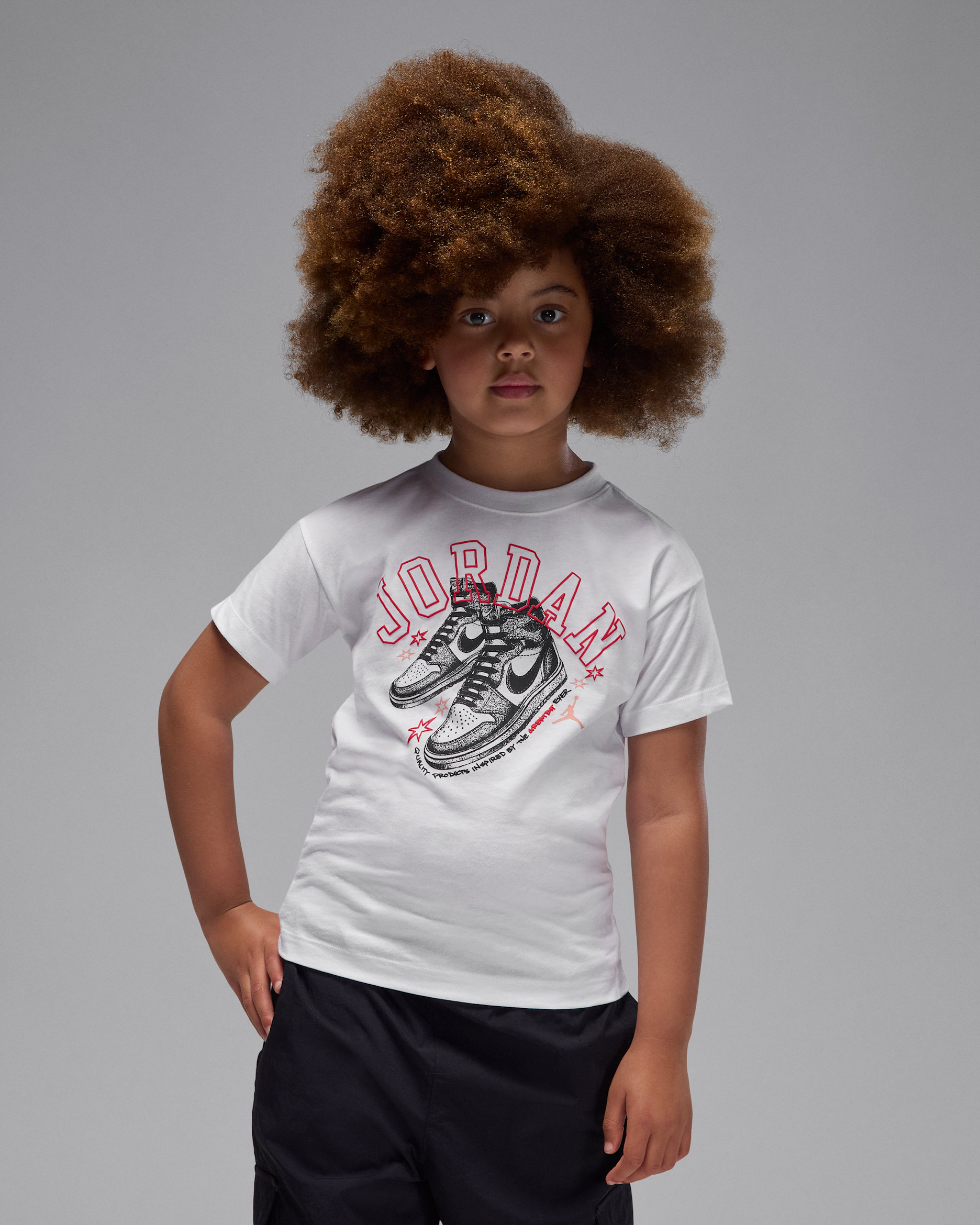 Jordan Little Kids' AJ1 Rookie T-Shirt - White