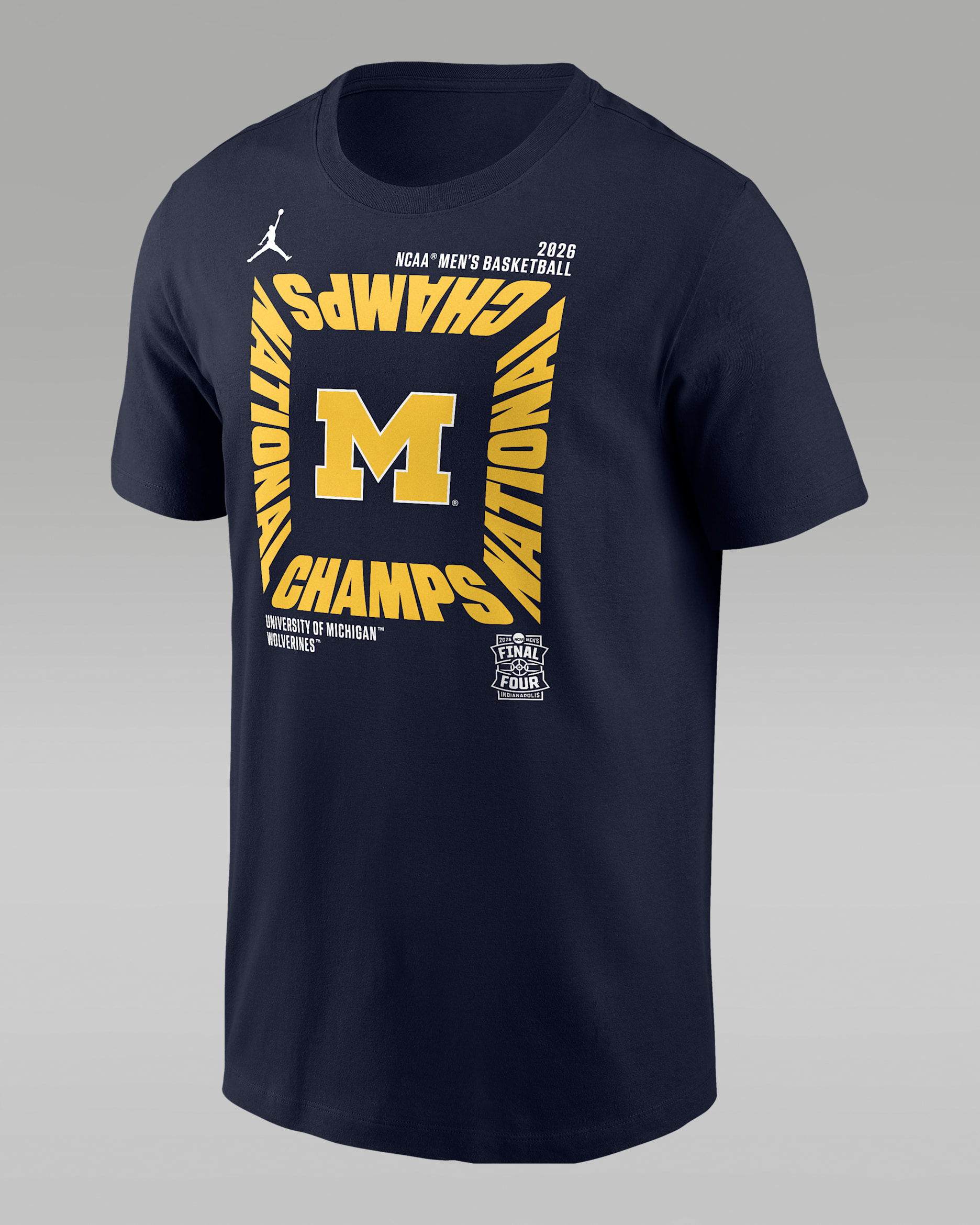 Michigan (Men's Team) Men's Jordan College T-Shirt - Navy