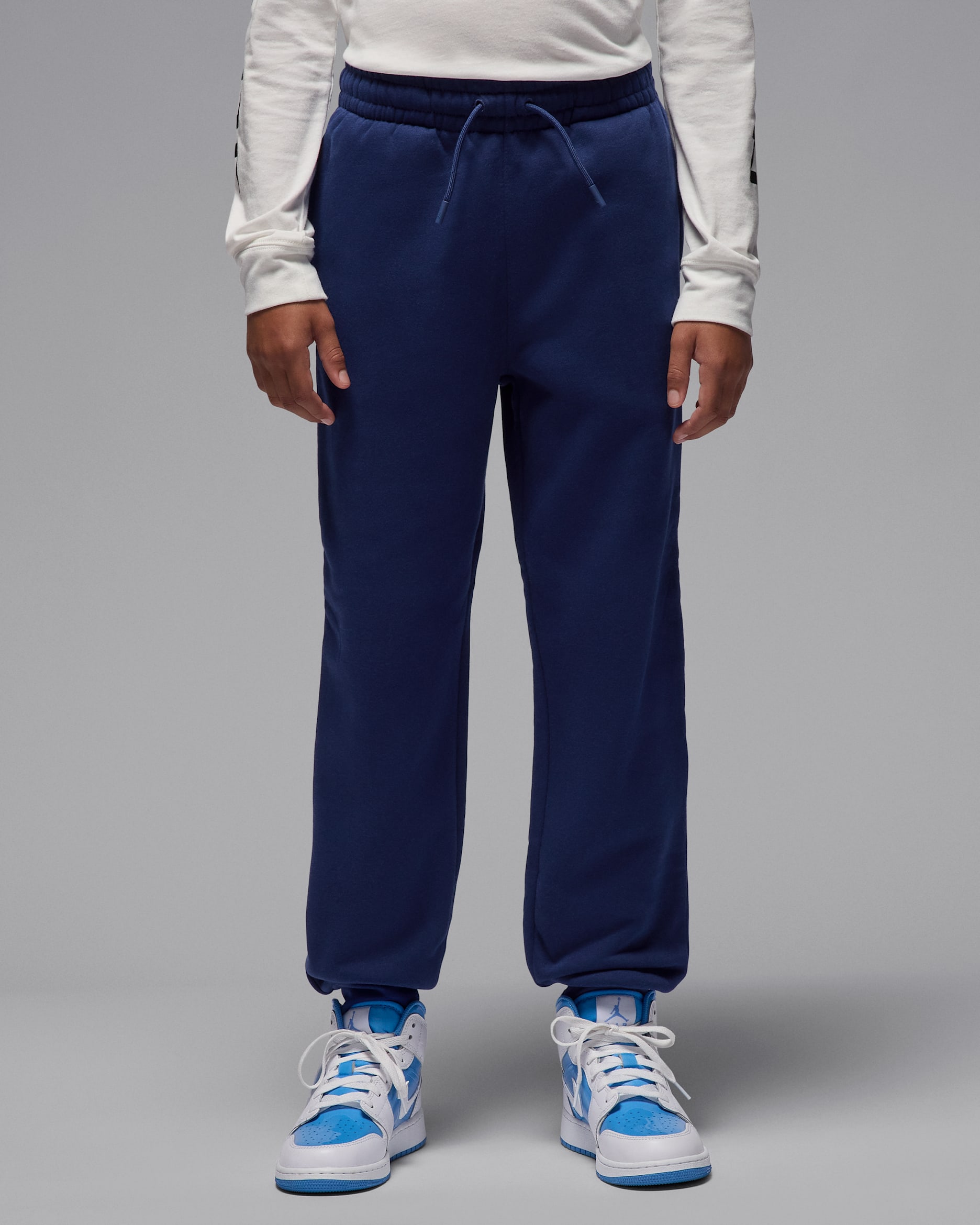Jordan Brooklyn Fleece Big Kids' Pants - Blue Void